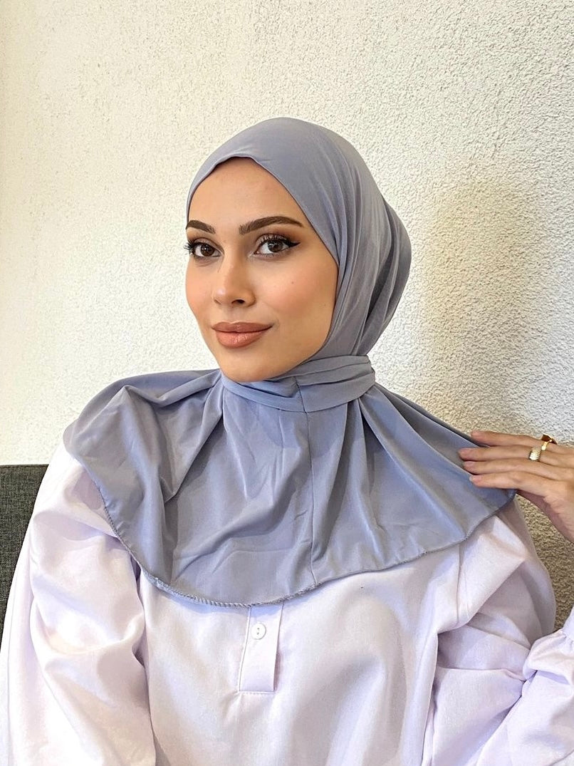 Athletic Hijab - Lilac Gray