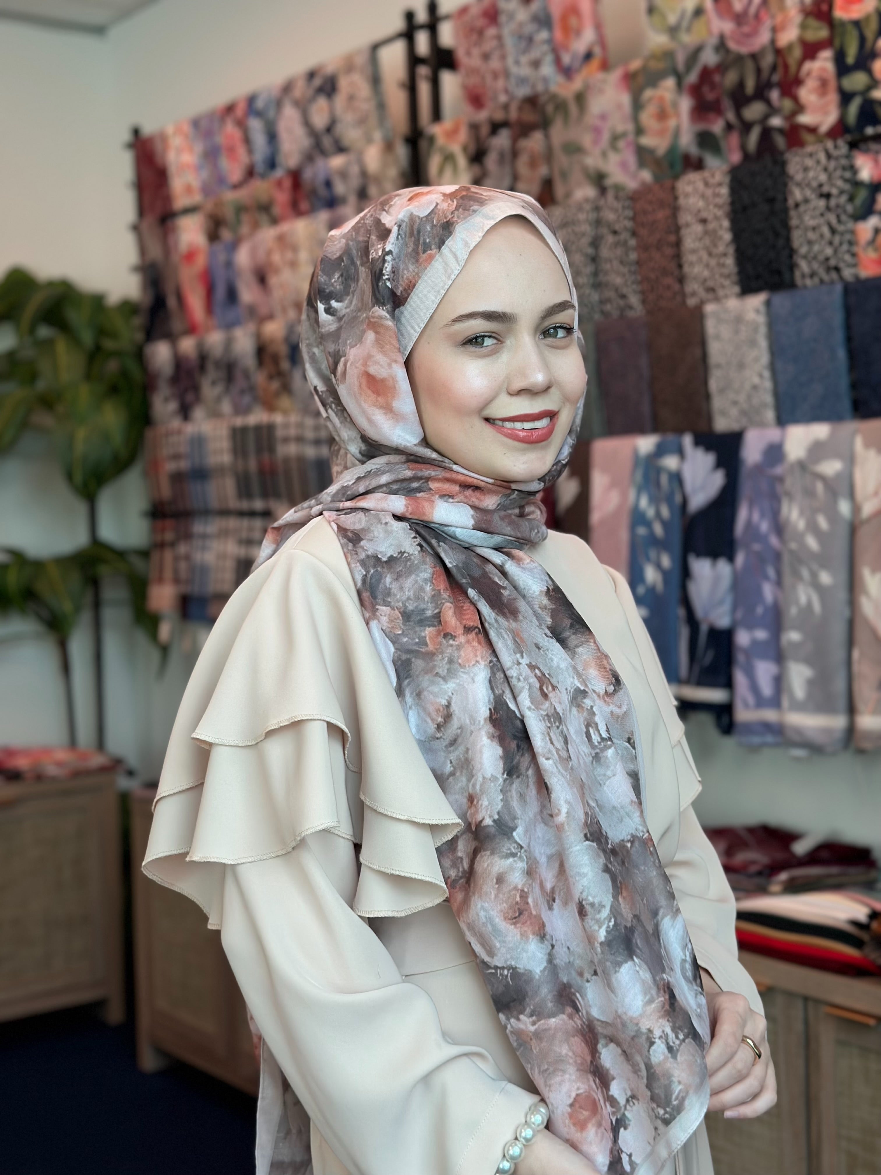 Rose Blend Hijab - Misty Green
