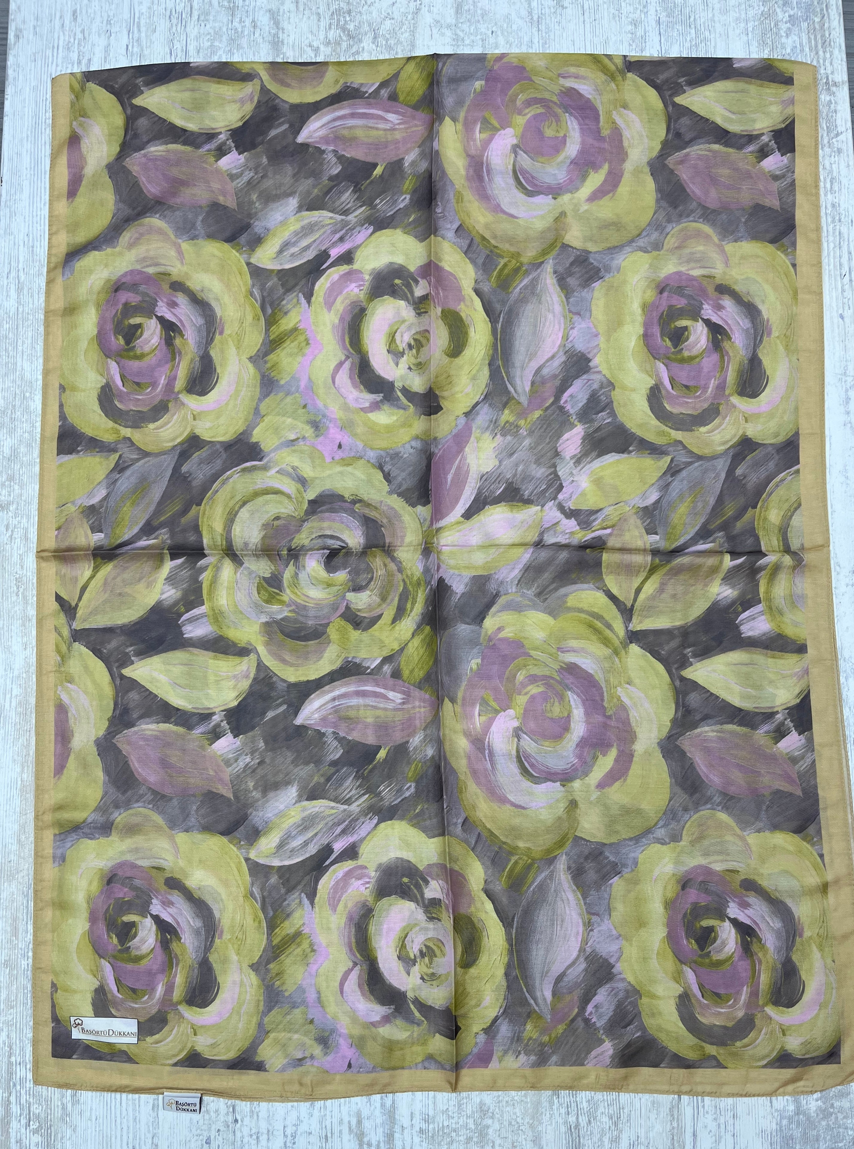 Rosara Hijab - Mustard Grey