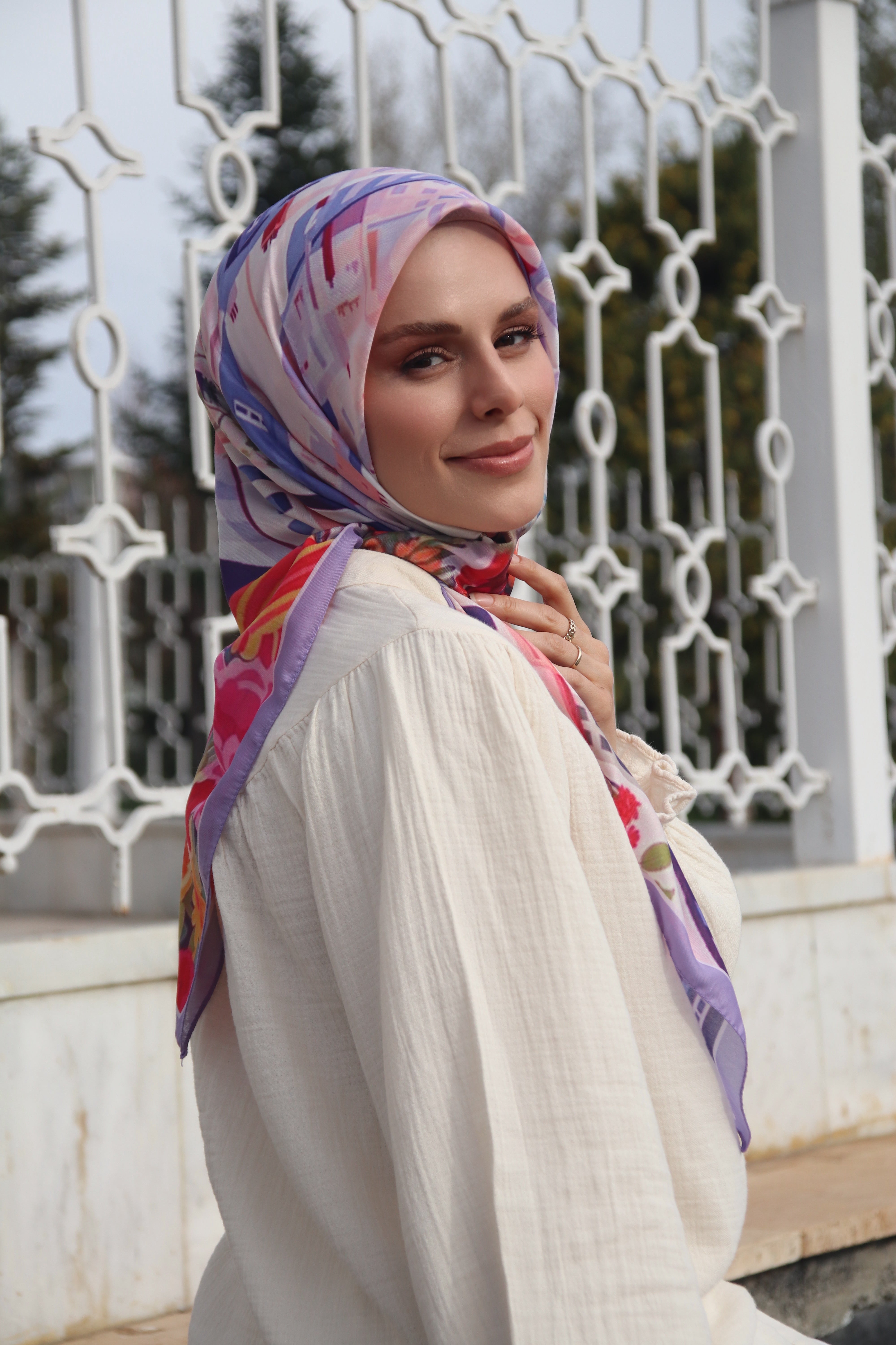 City Square Scarf - Lavender