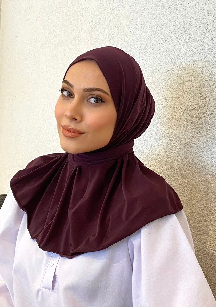 Athletic Hijab - Plum Murdum