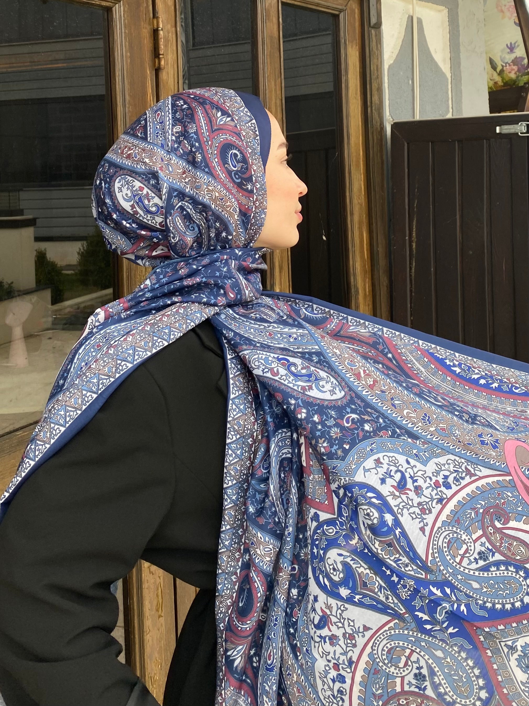 Firuze 2 Hijab - Navy Pink