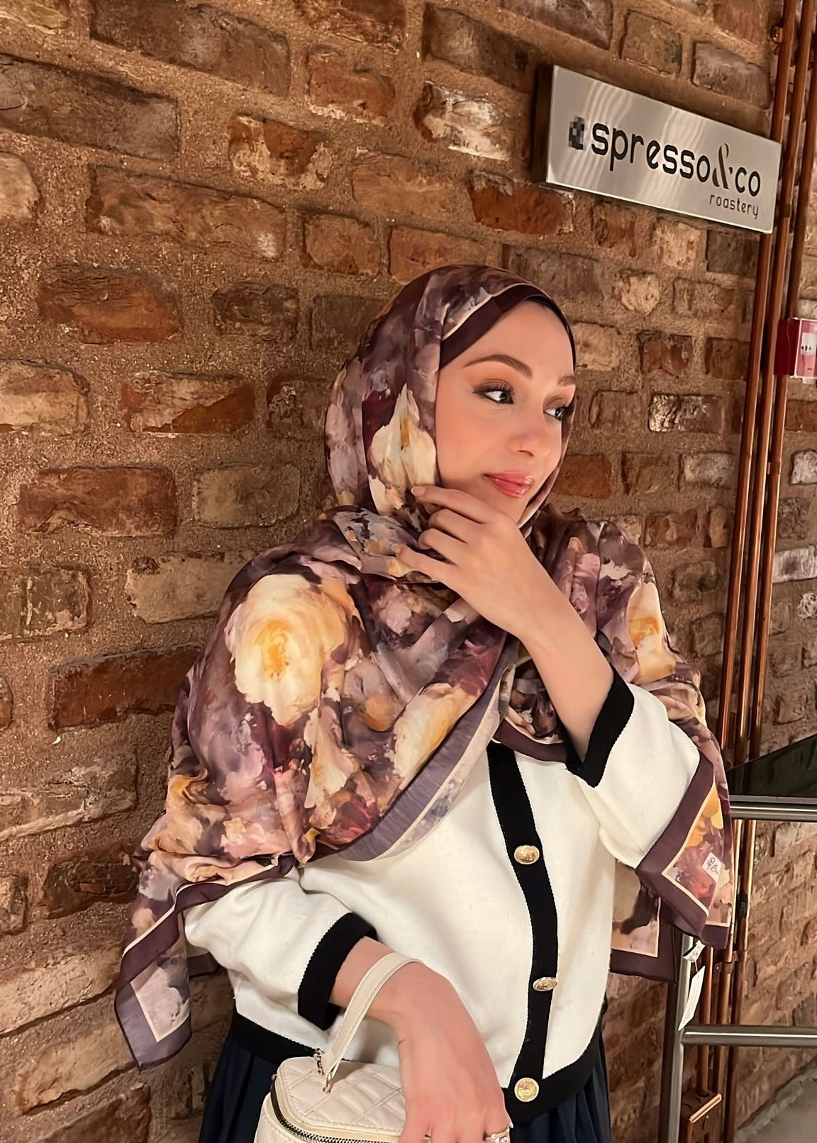 Rose Blend Hijab - Plum Yellow