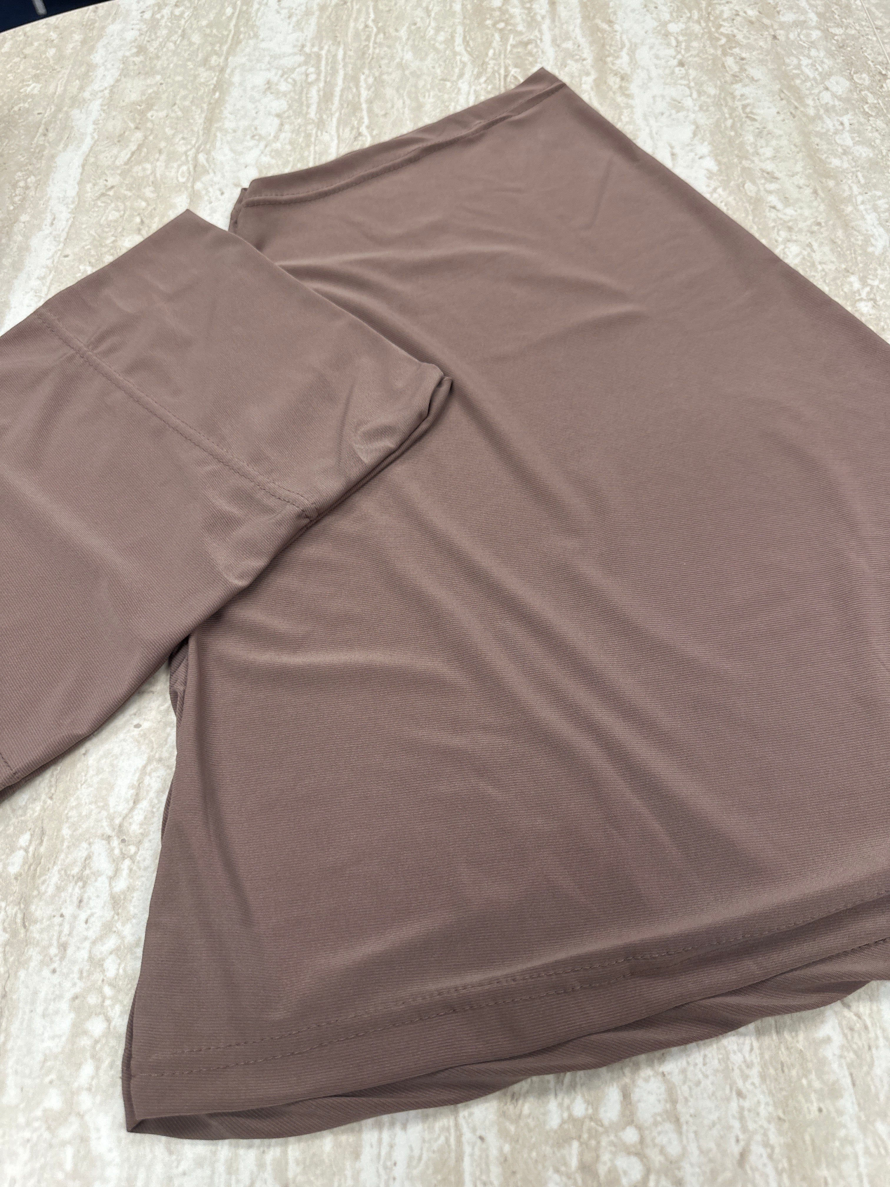 New Athletic Hijab -Soft Taupe (No Snap Closure)