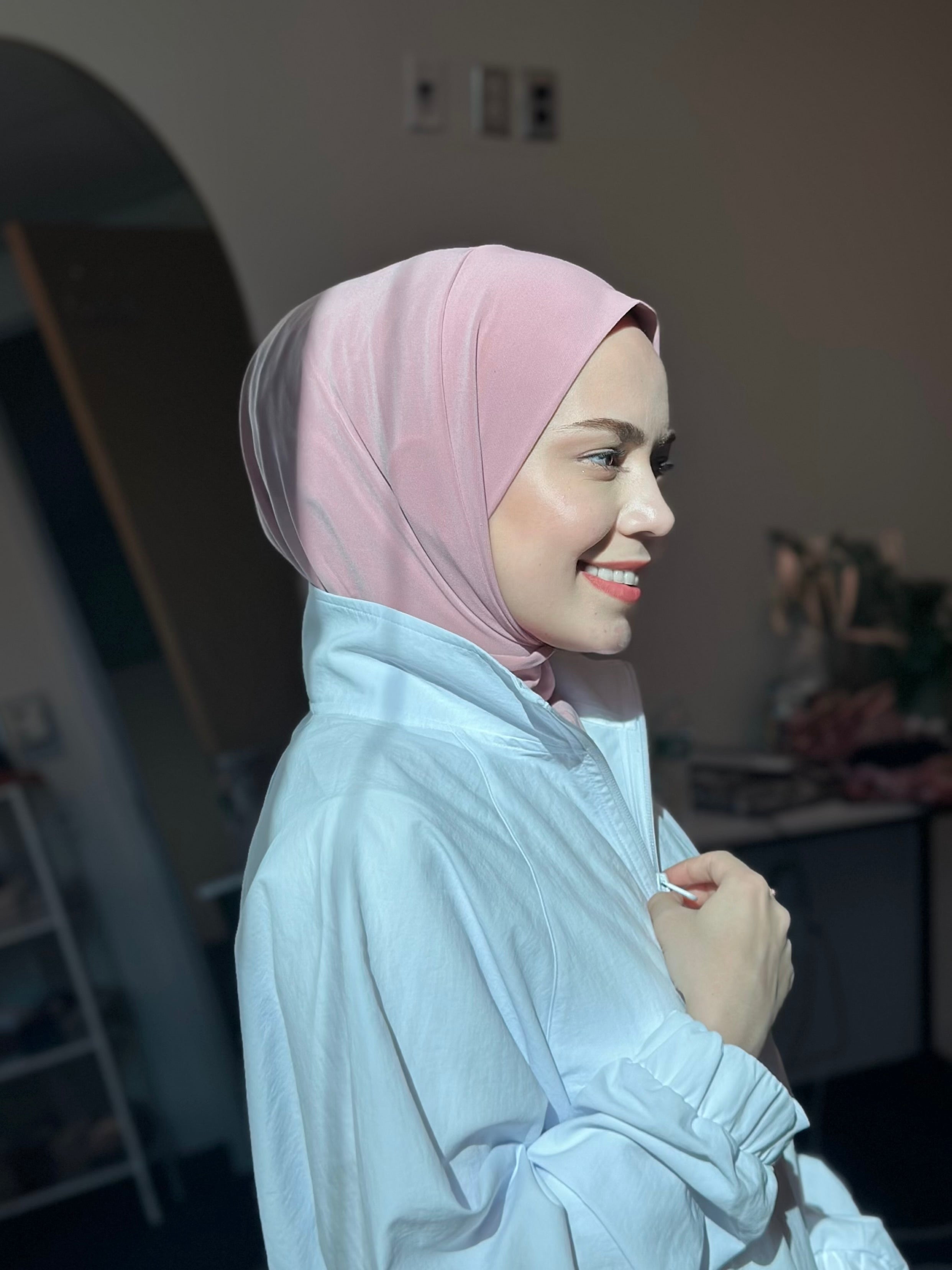 Athletic Hijab - Blush Pink