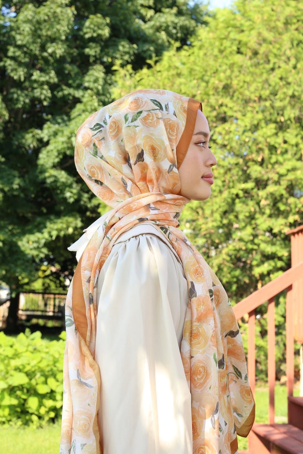 Rose Hijab - Mustard