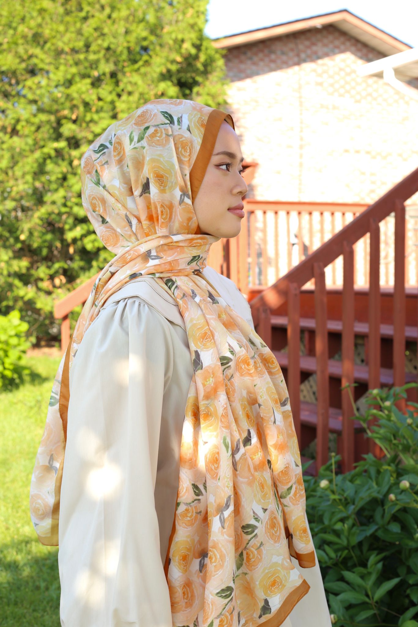 Rose Hijab - Mustard