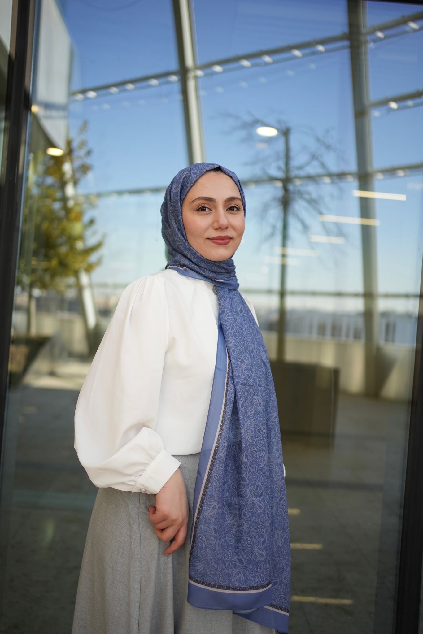 Scheherazade Hijab - Indigo