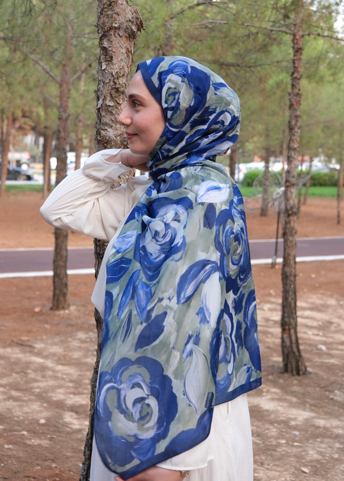 Rosara Hijab - Midnight Blue, Green