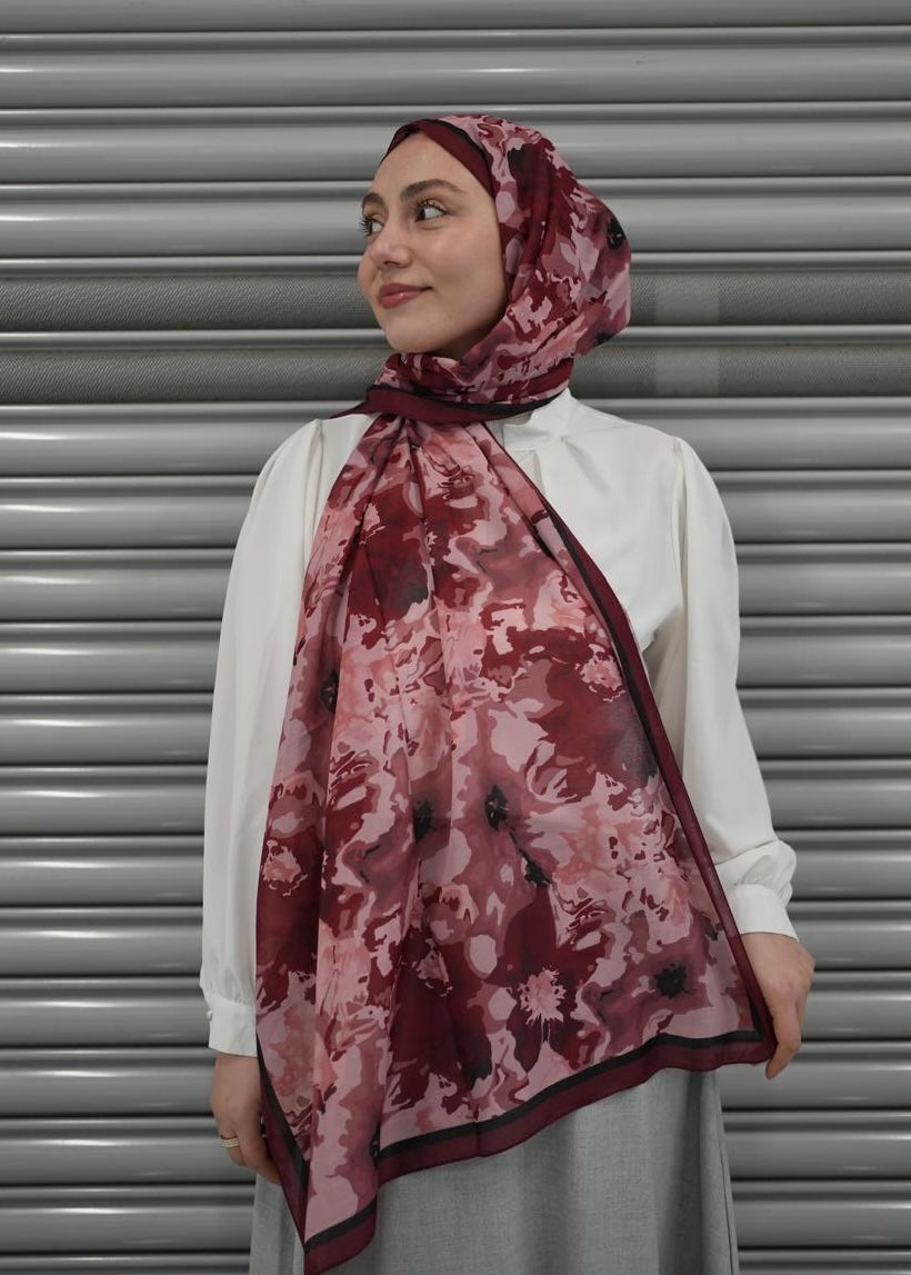Velora Hijab - Burgundy