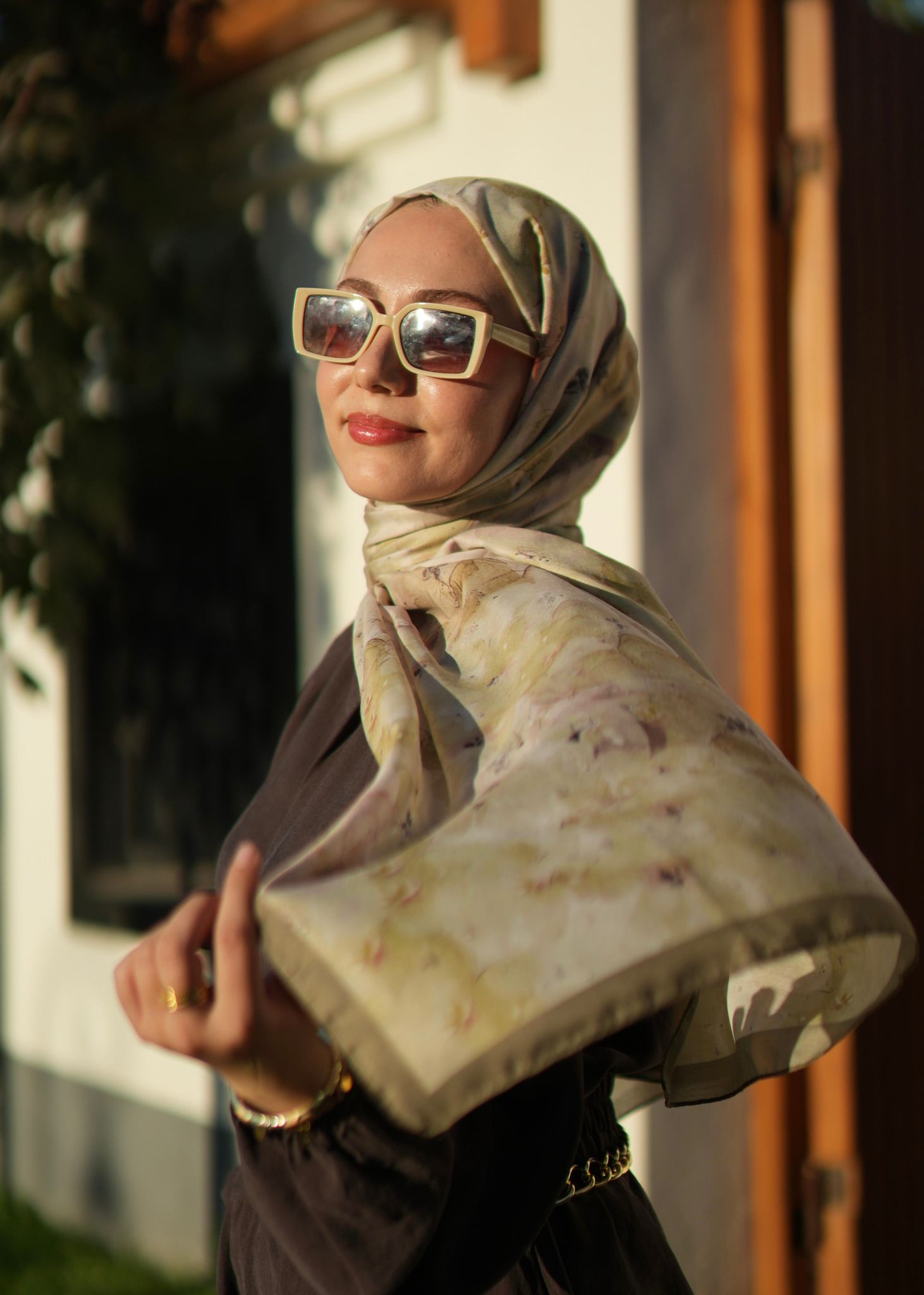 Delora Hijab - Oil Green