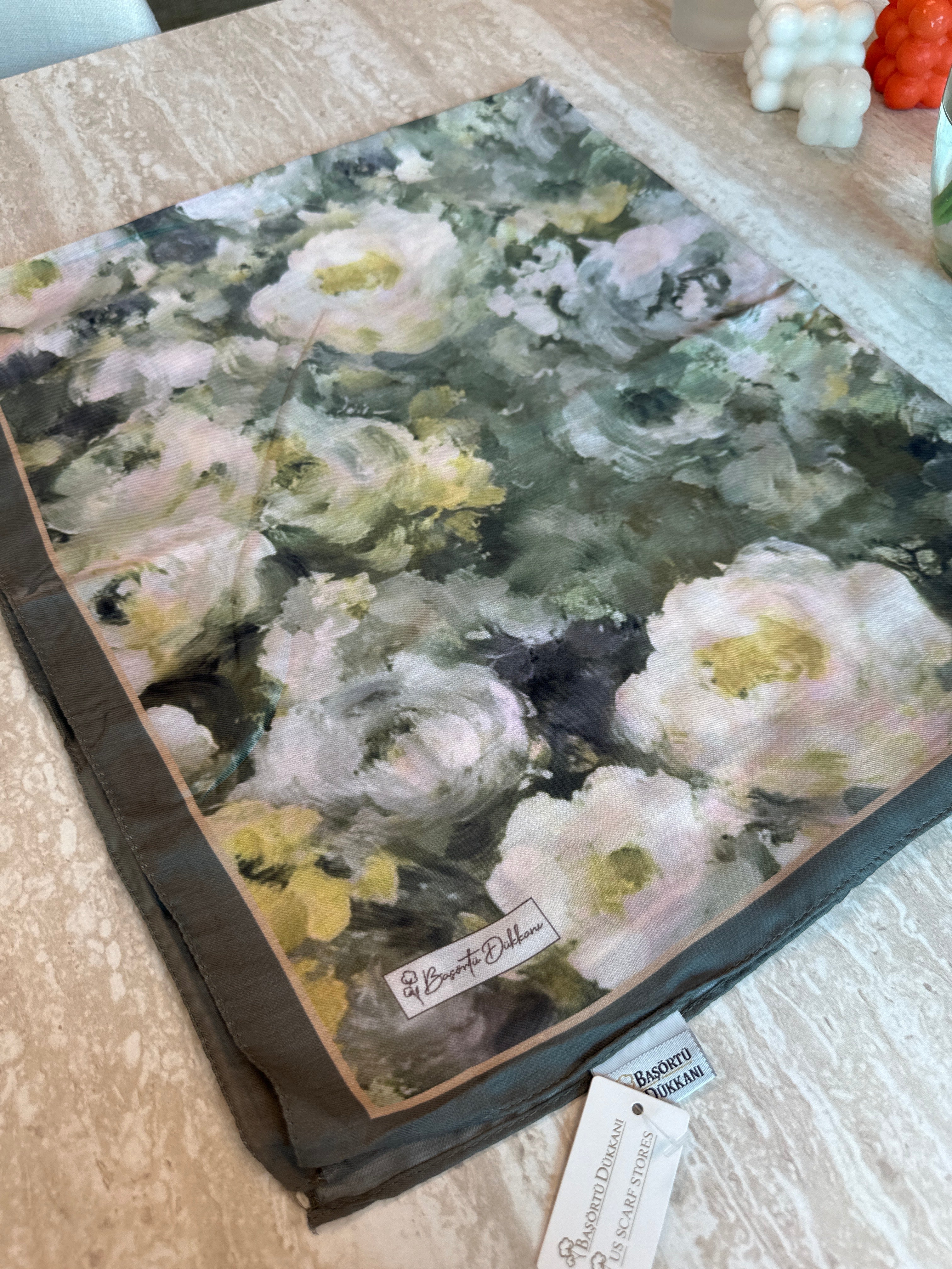 Rose Blend Hijab - Forest Green