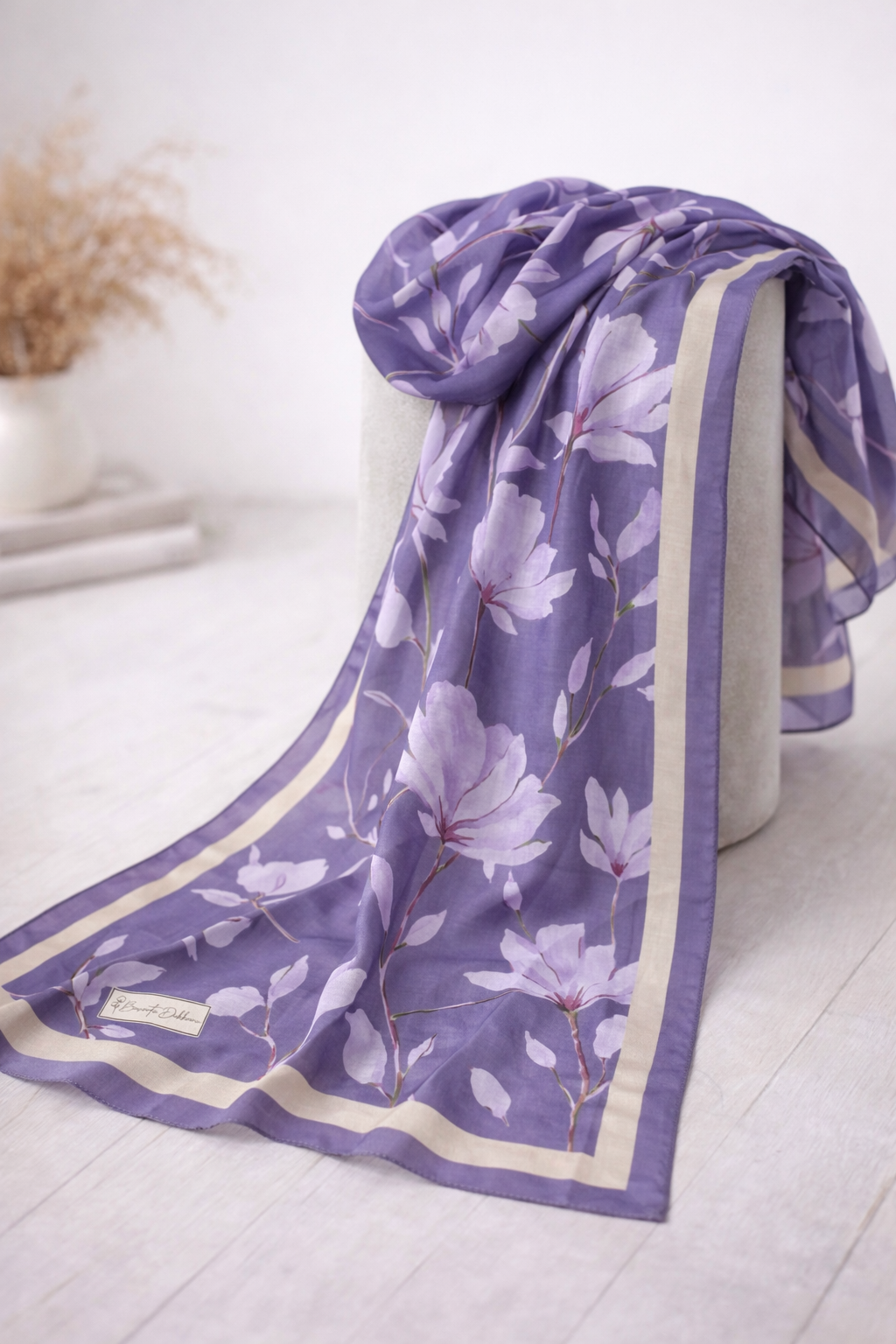 Silk Garden Hijab - Lavender Light