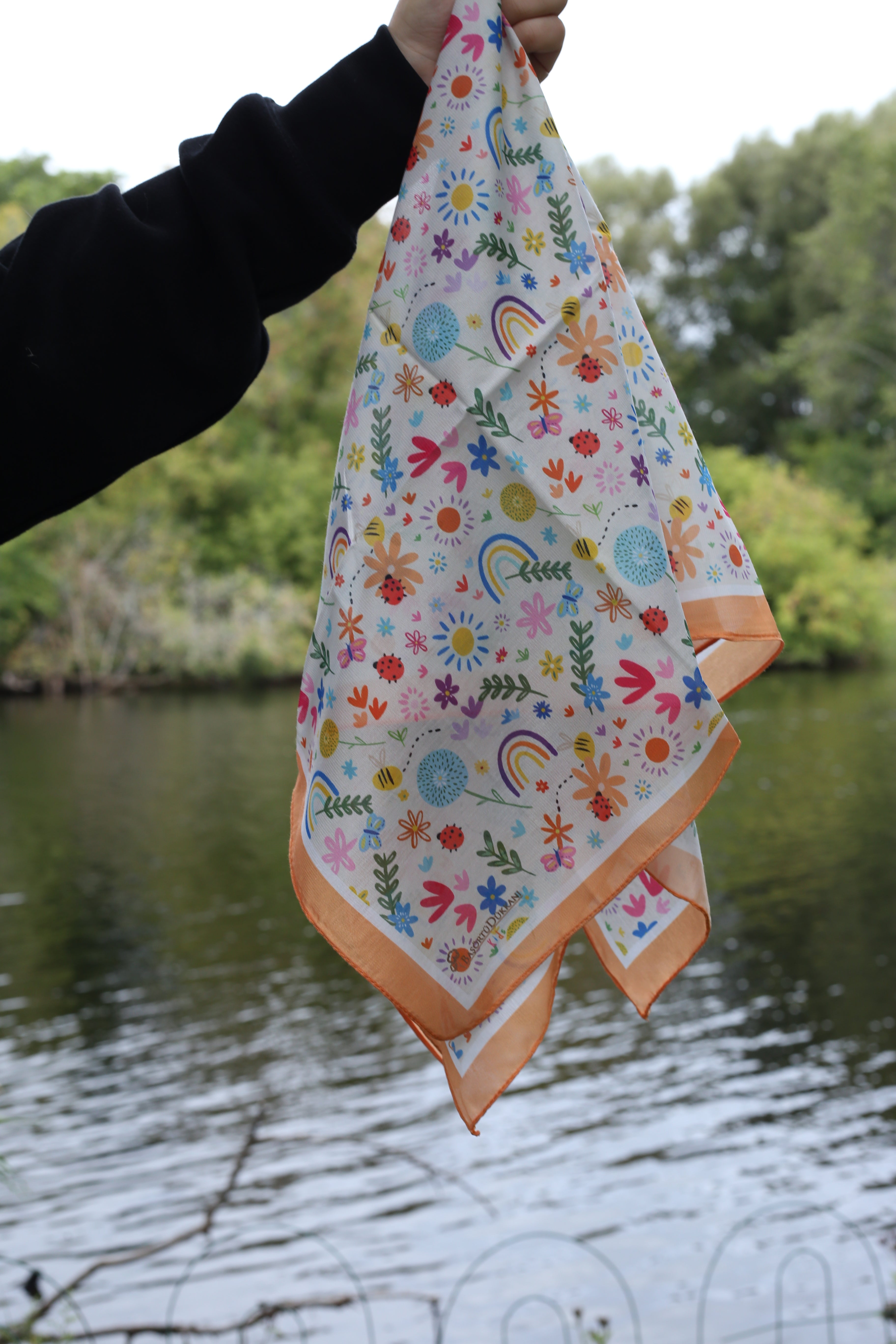 Kids Square Scarf - Rainbow