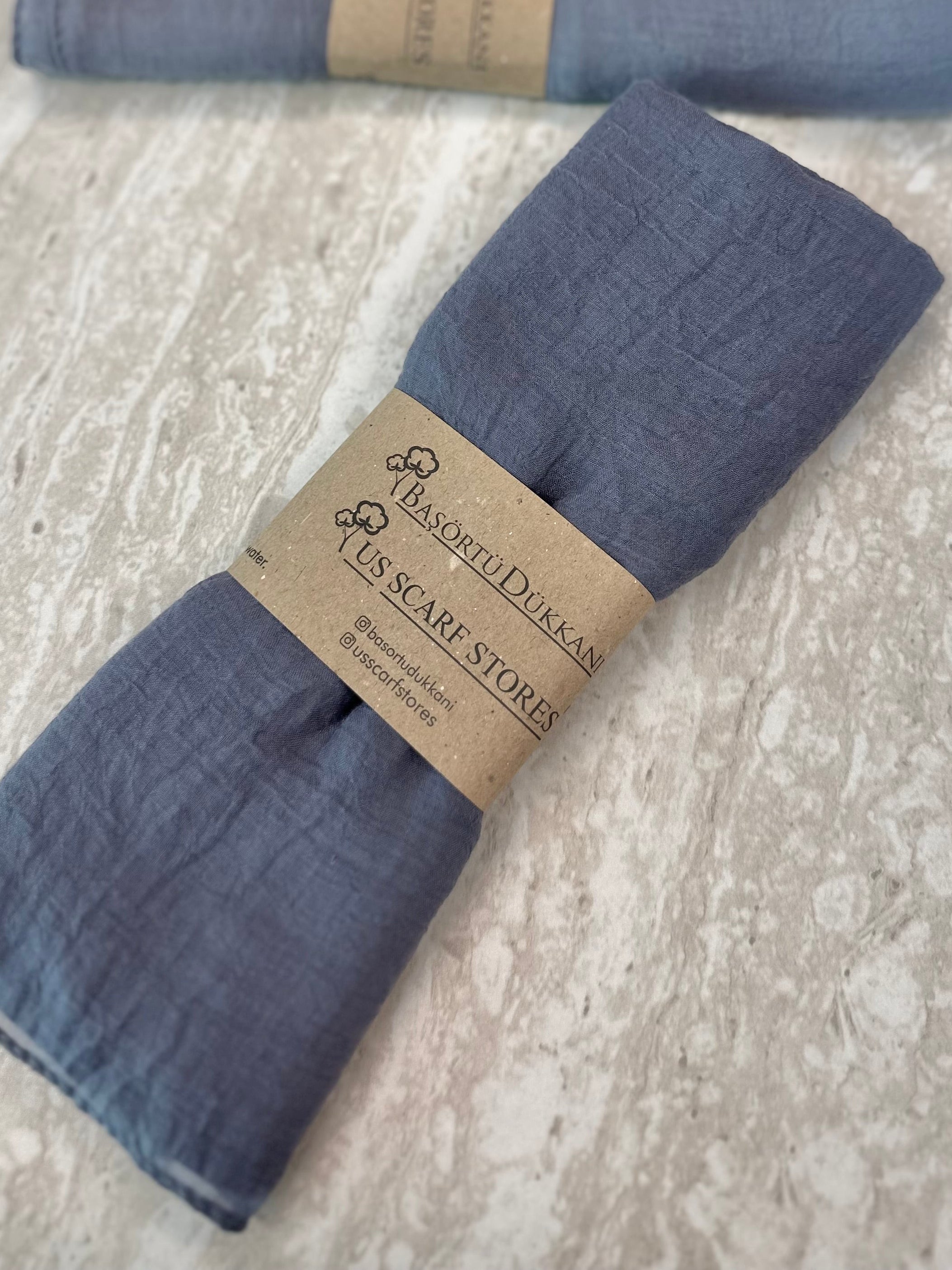 Relax Square Scarf - Smoky Blue