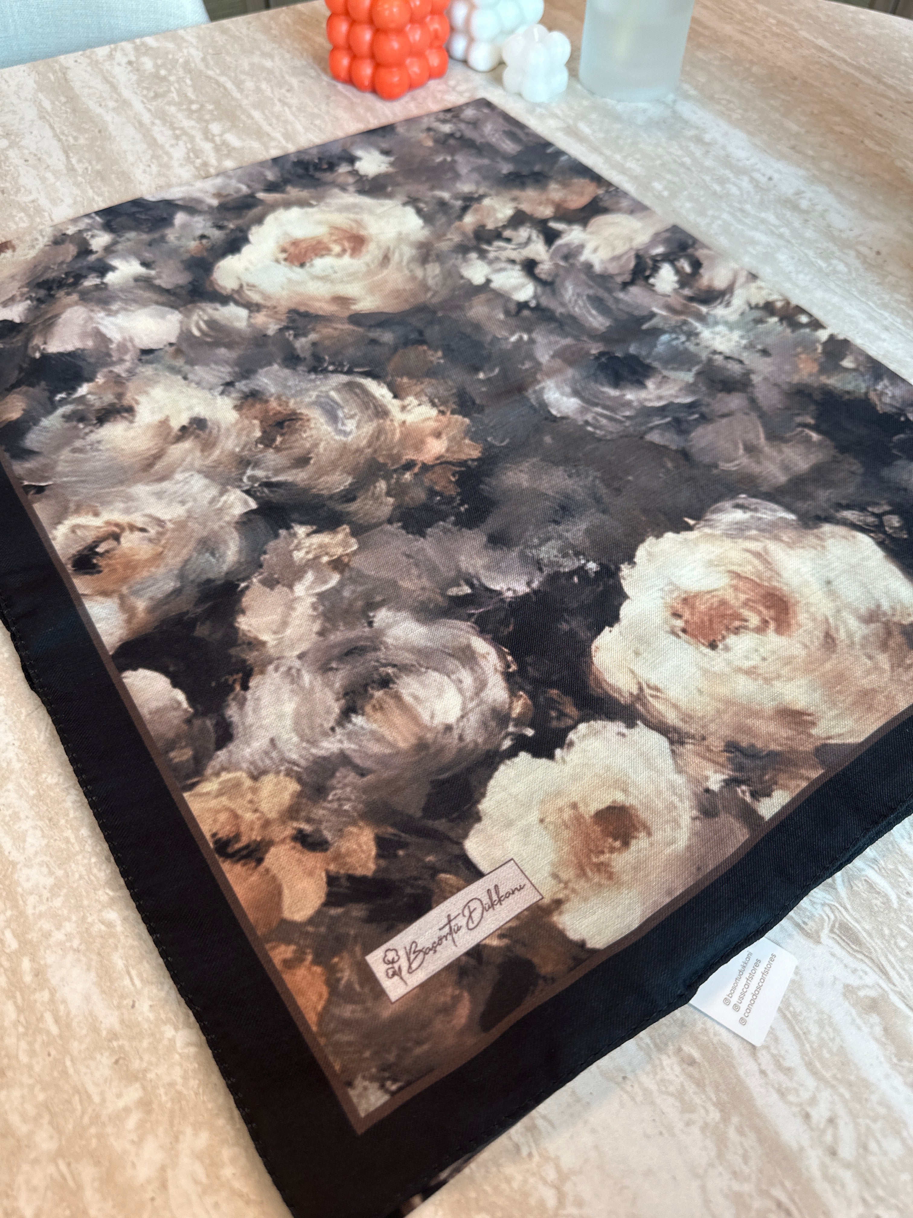 Rose Blend Hijab - Black Latte