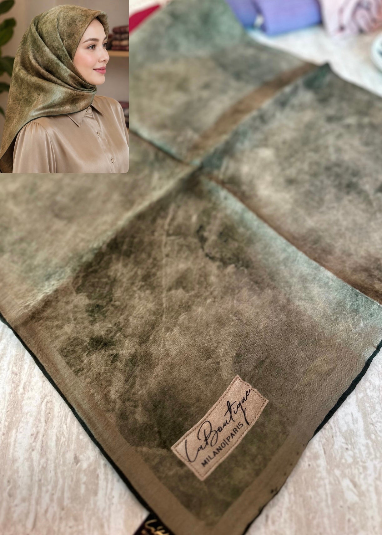 La Boutique Square Scarf - 39