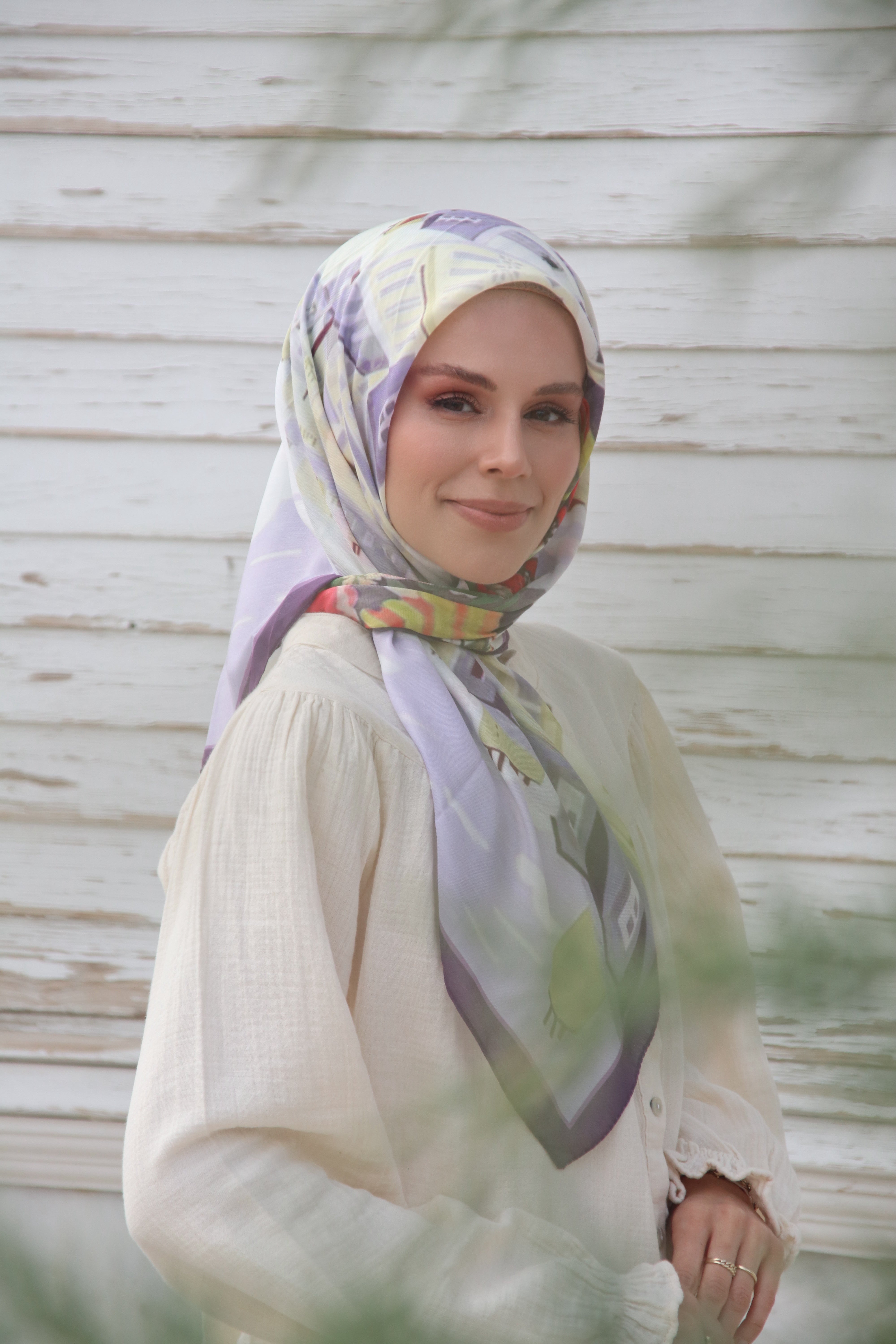 City Square Scarf - Purple