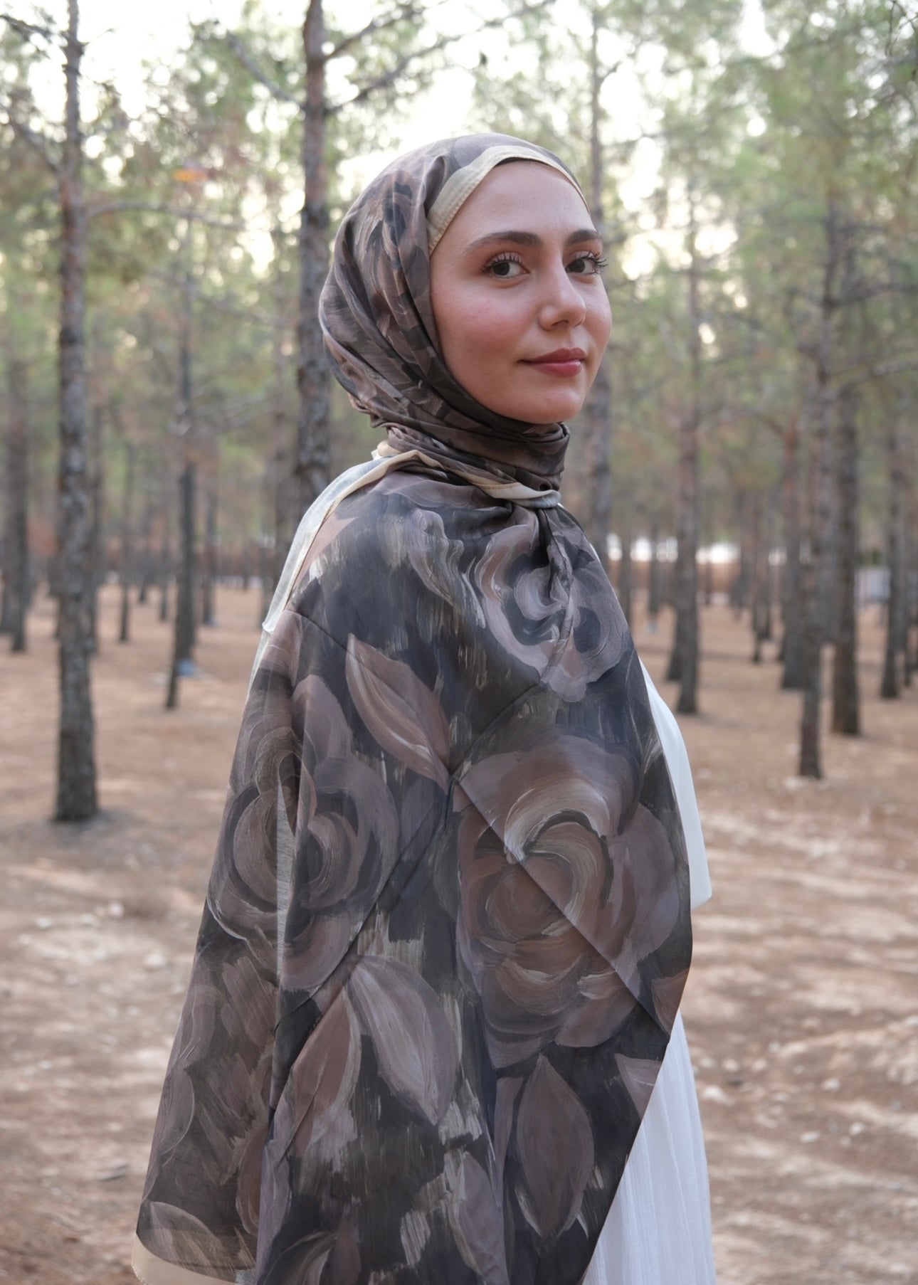 Rosara Hijab - Brown, Green, Mustard