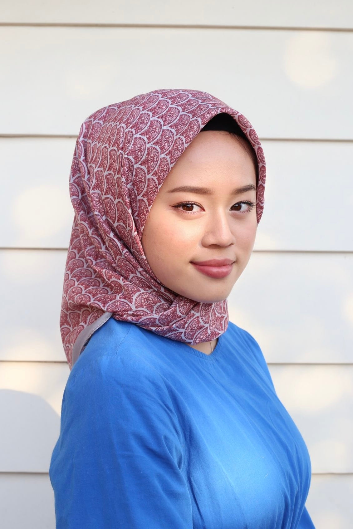 Minimal Square Scarf - Grey