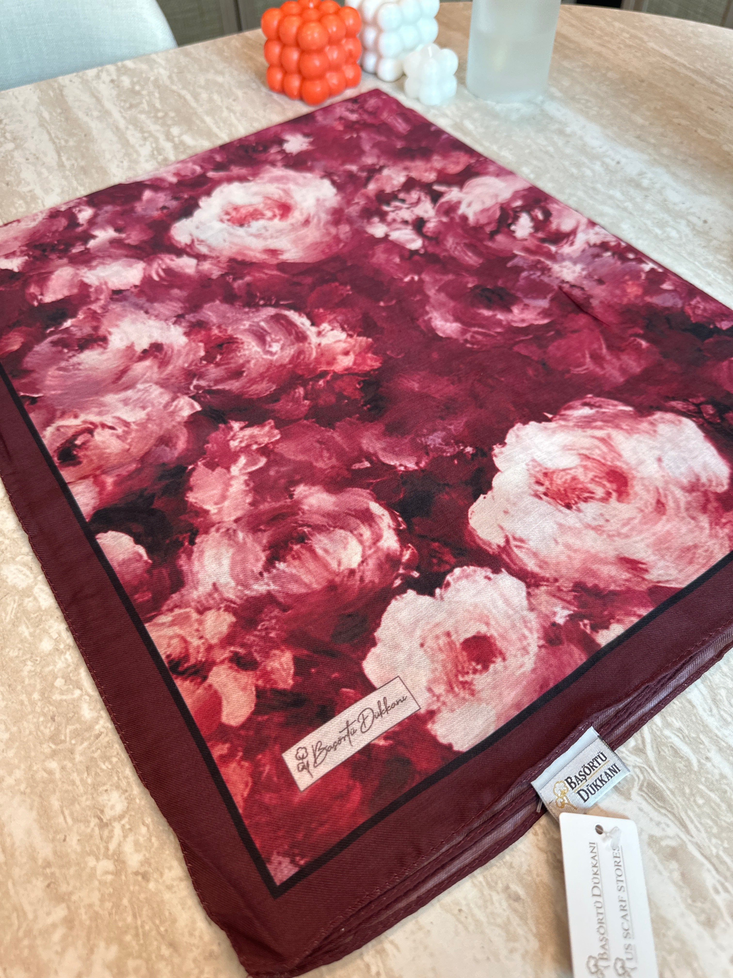 Rose Blend Hijab - Wine