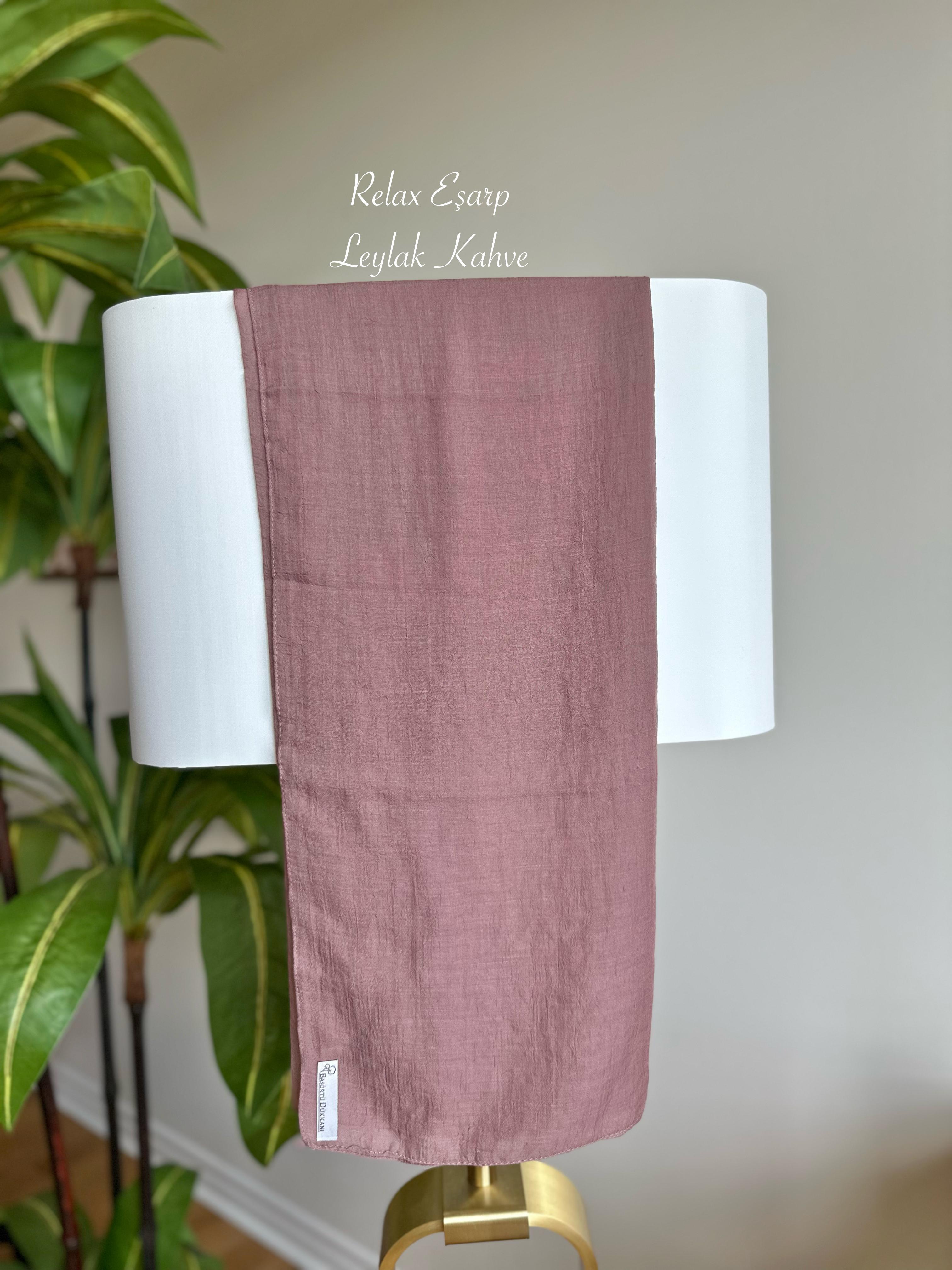 Relax Square Scarf - Lilac Brown