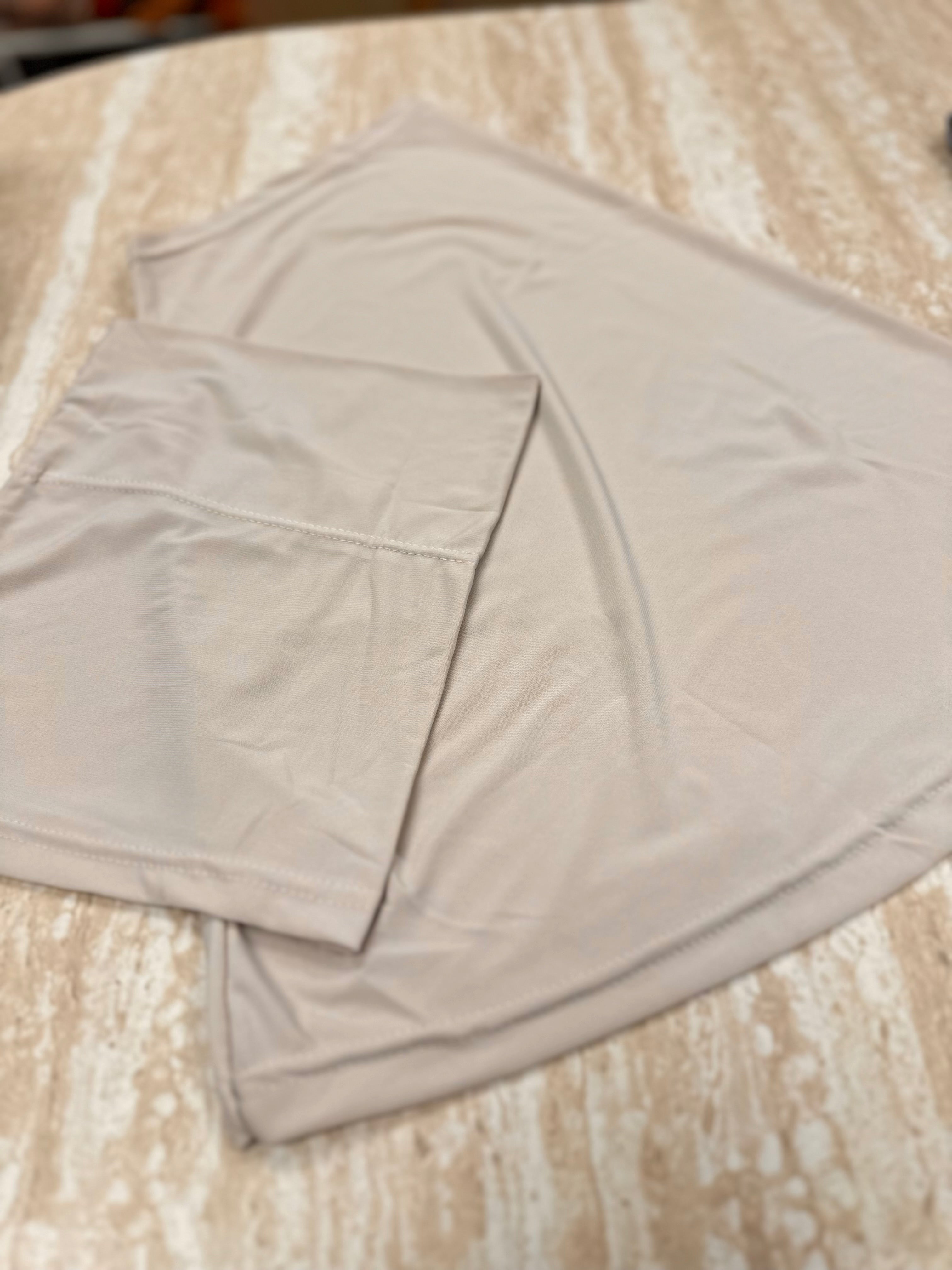 New Athletic Hijab -Cream (No Snap Closure)