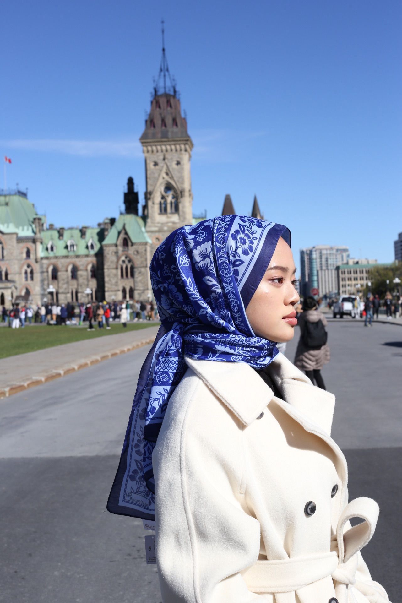Retro Hijab - Royal Blue