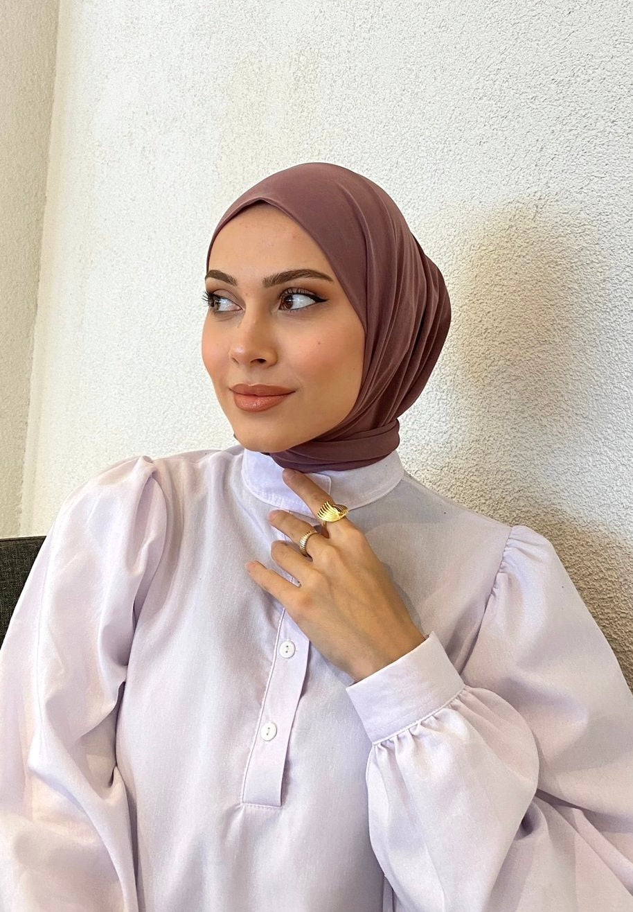 Athletic Hijab - Lilac Brown