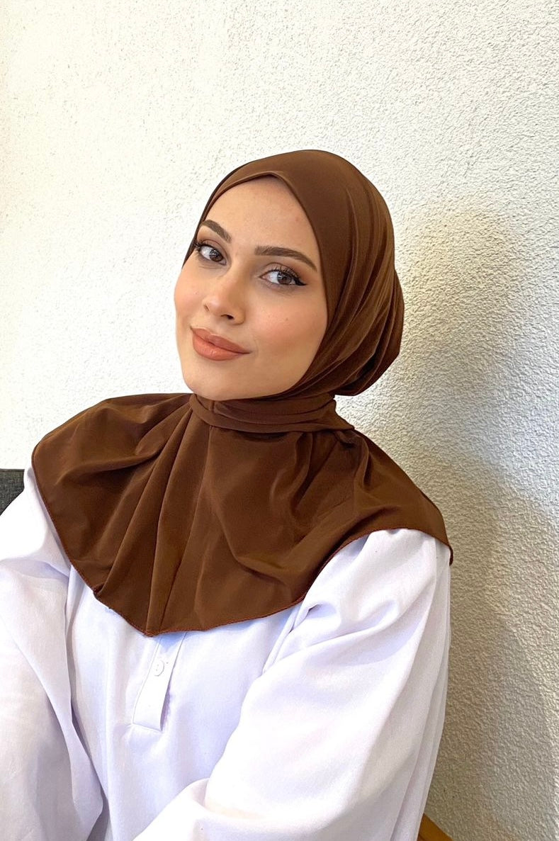 Athletic Hijab - Chocolate Brown