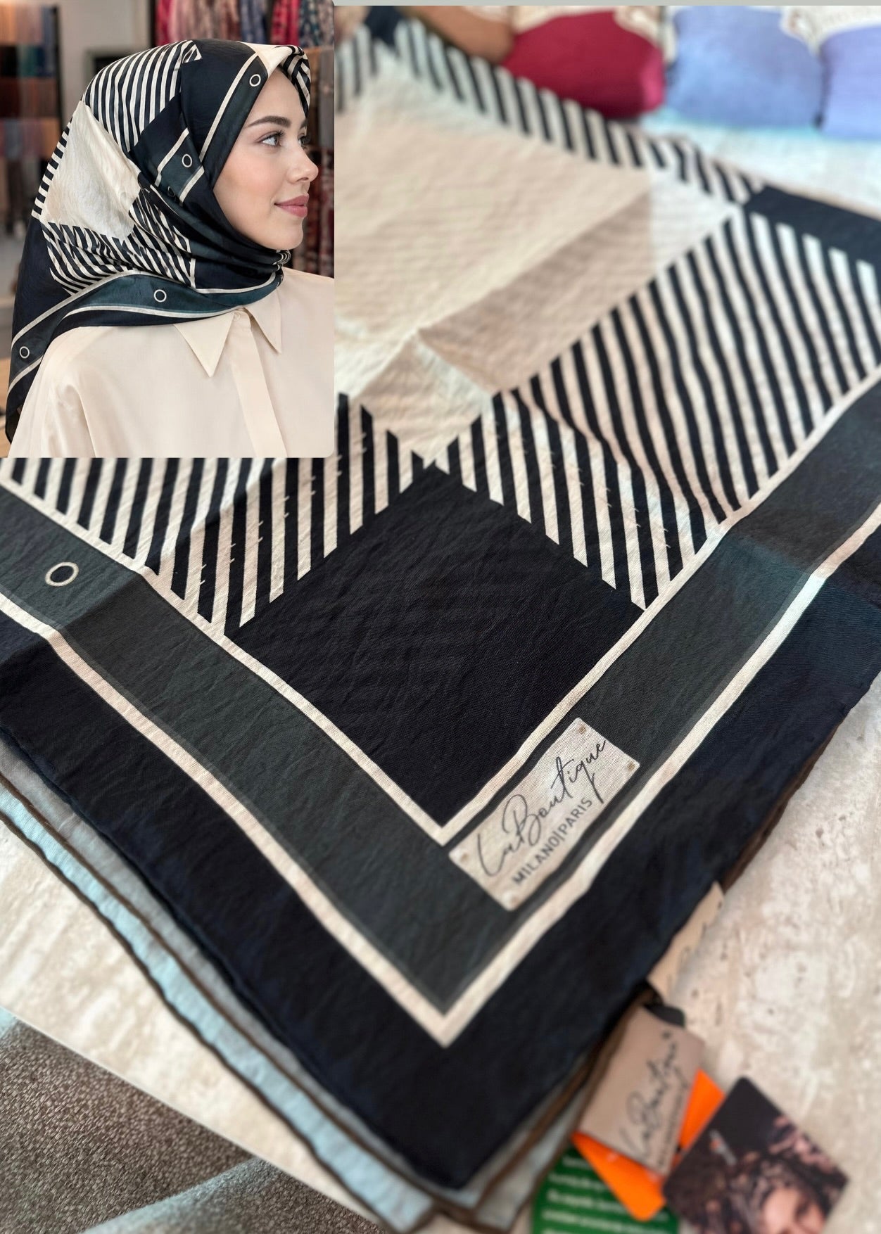 La Boutique Square Scarf - 27