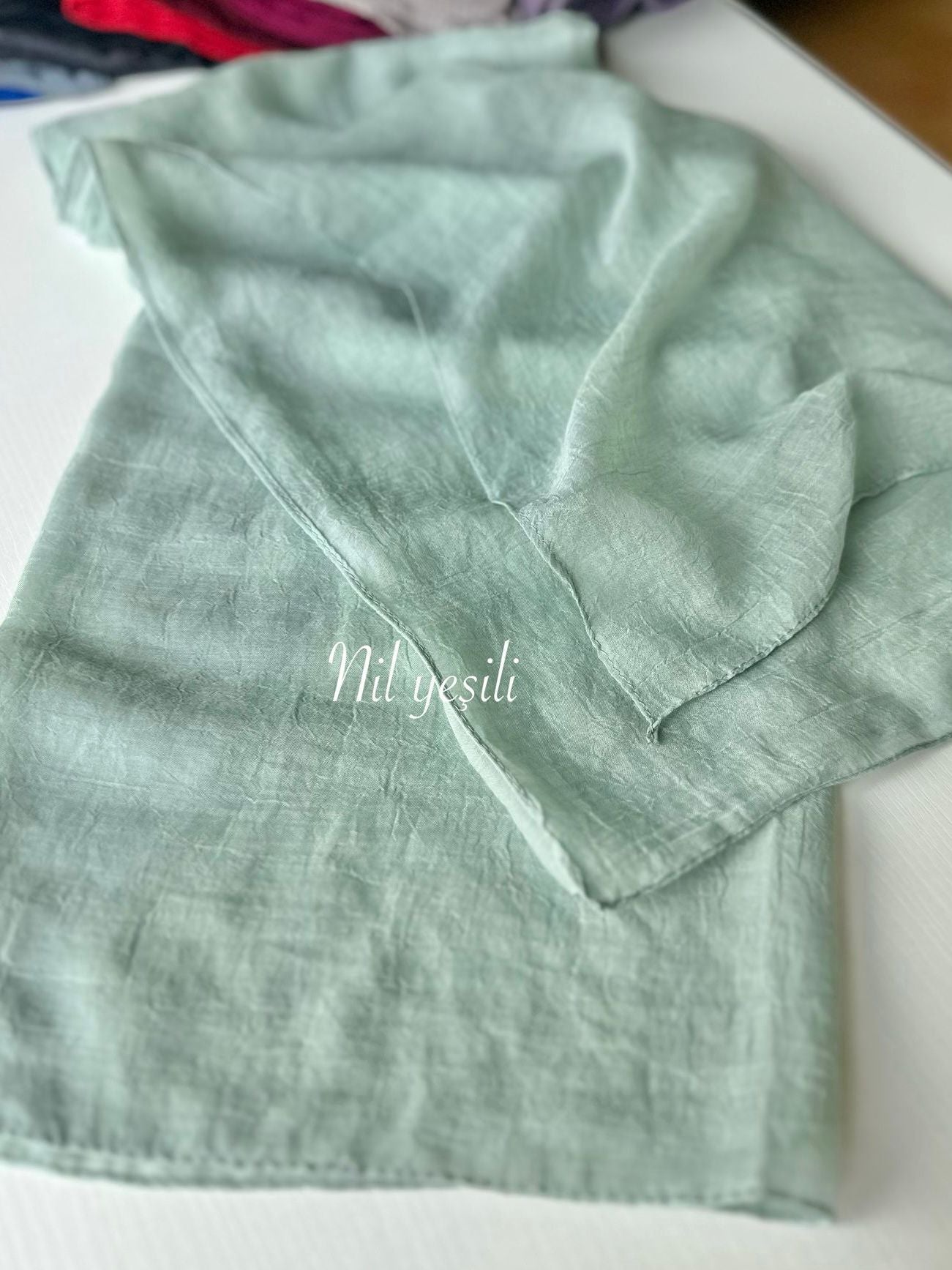 Relax Square Scarf - Nile Green
