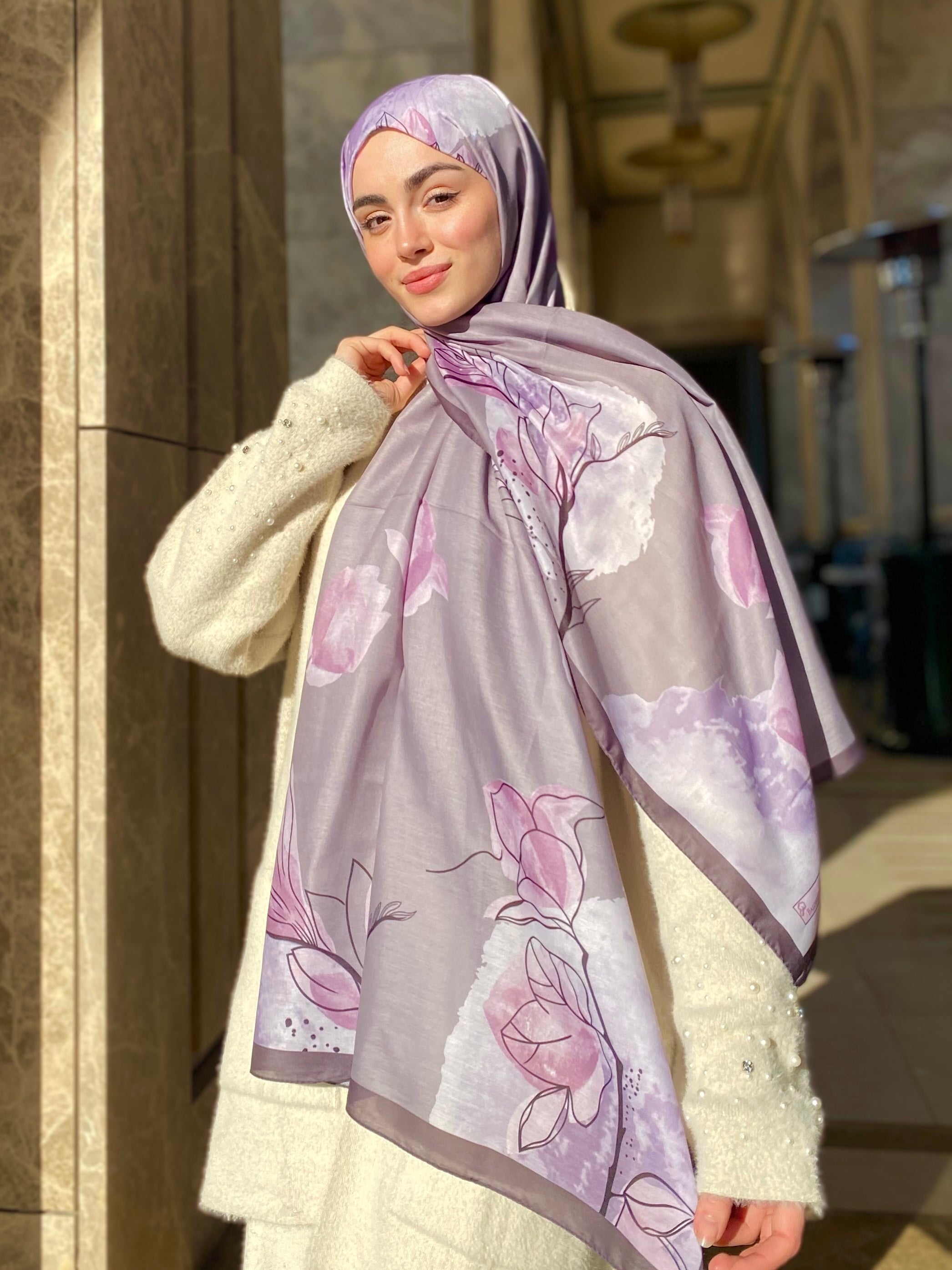 Coral Hijab - Mauve