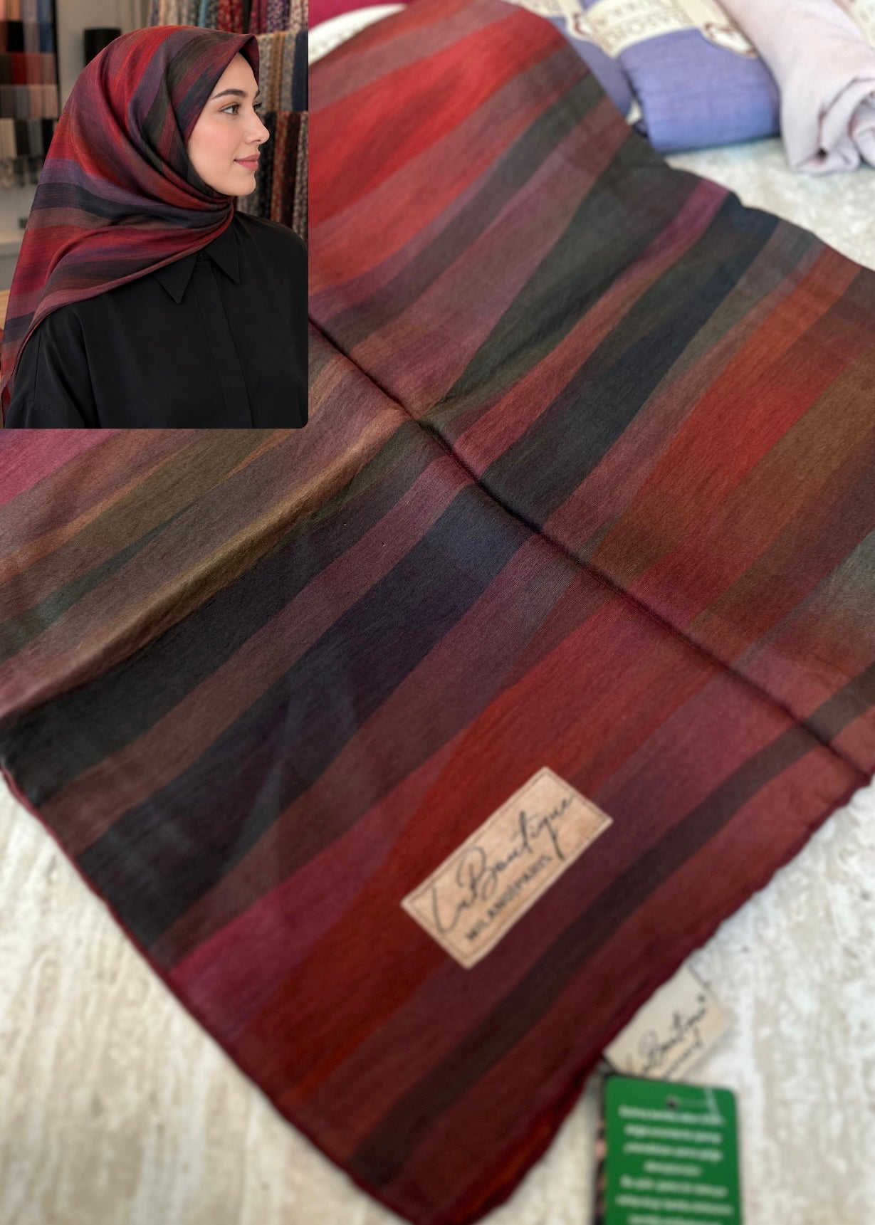 La Boutique Square Scarf - 34