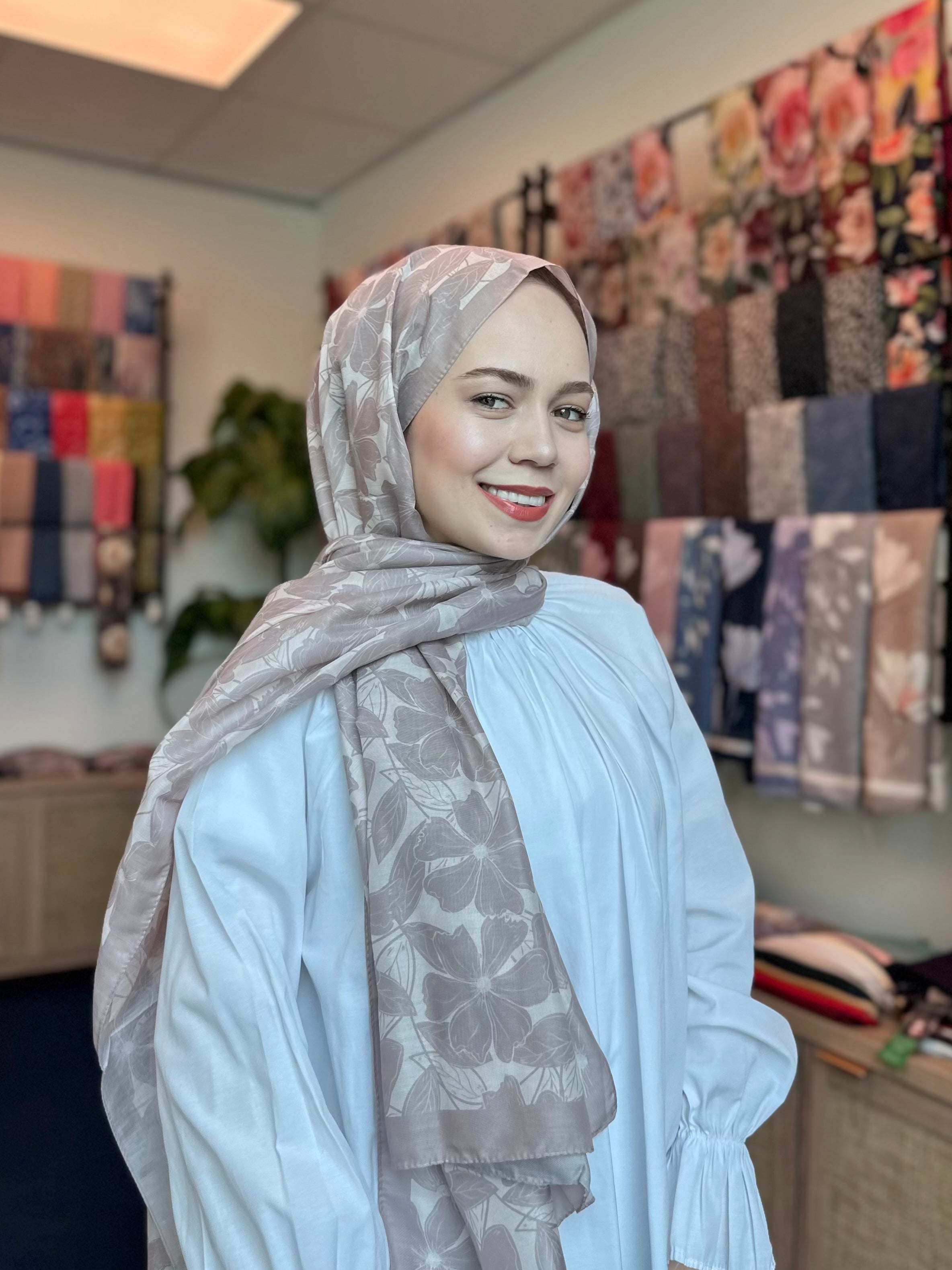 Floria Touch Hijab - Beige