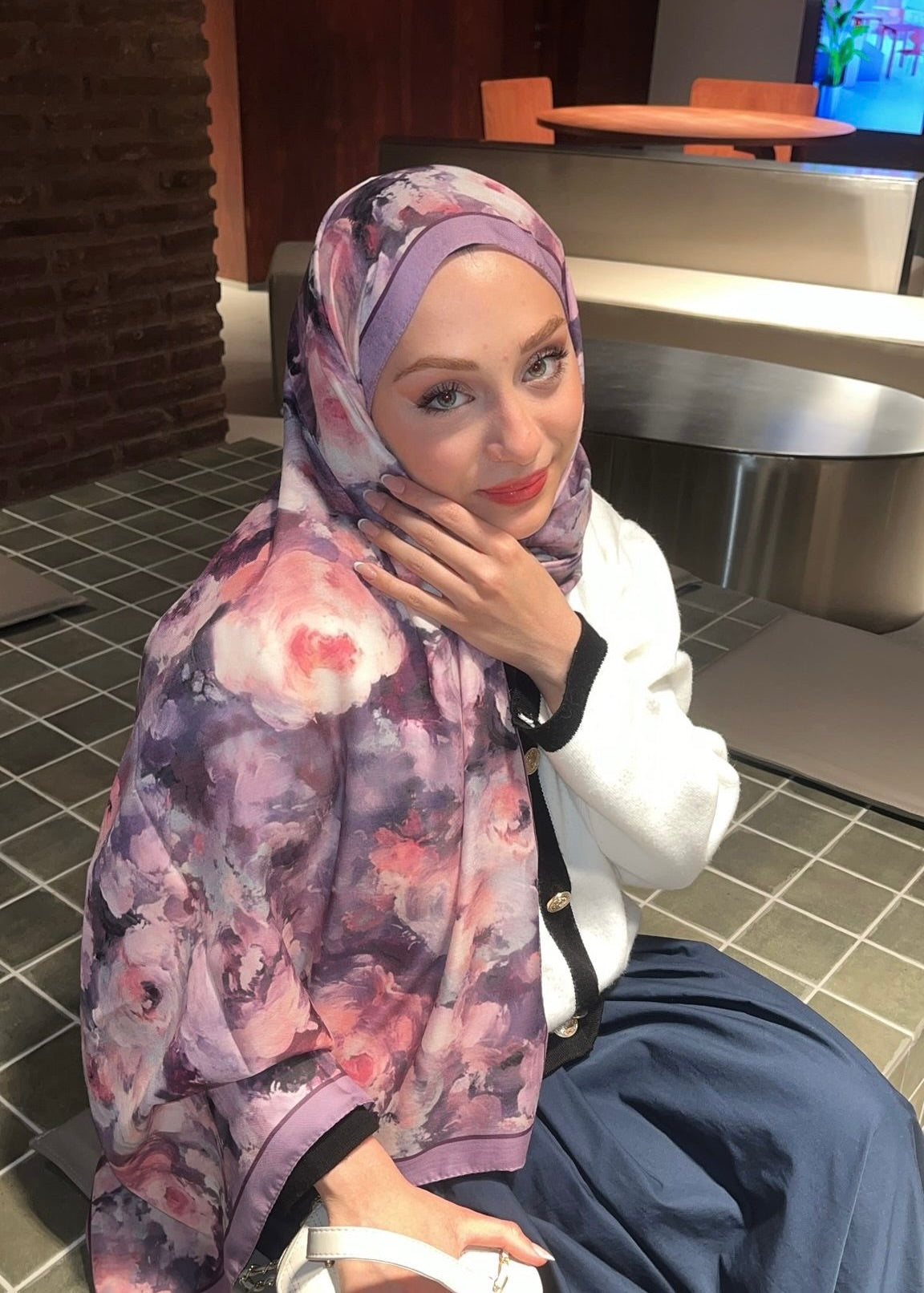 Rose Blend Hijab - Lavender