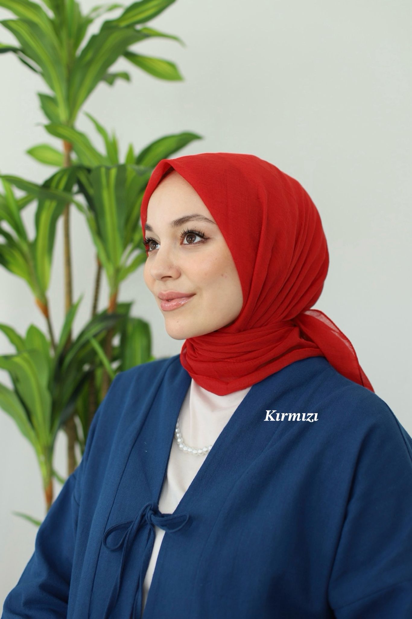 Relax Square Scarf - Red