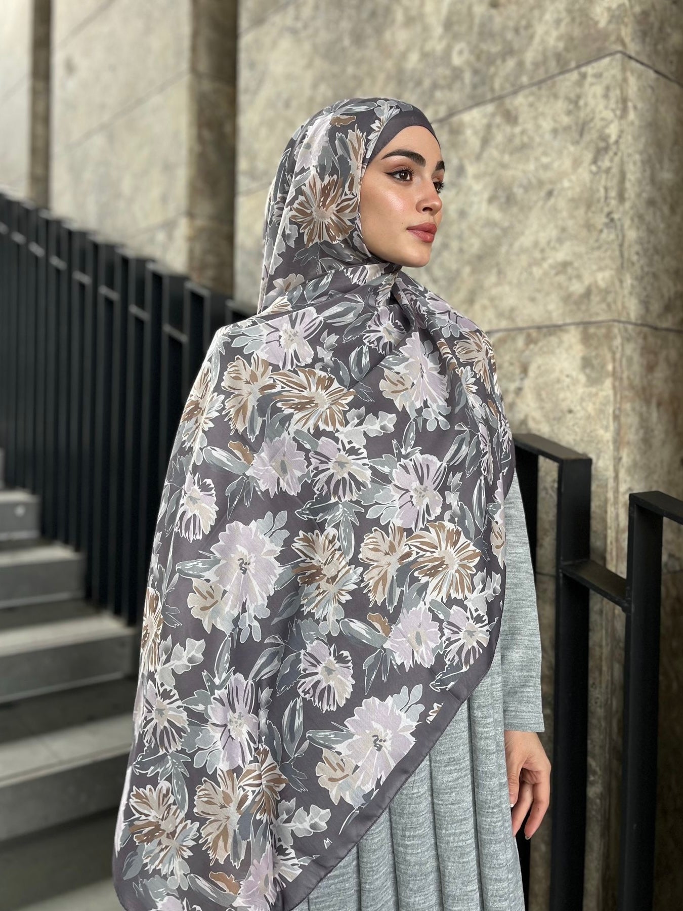 Matilda Pattern Hijab - Lavender