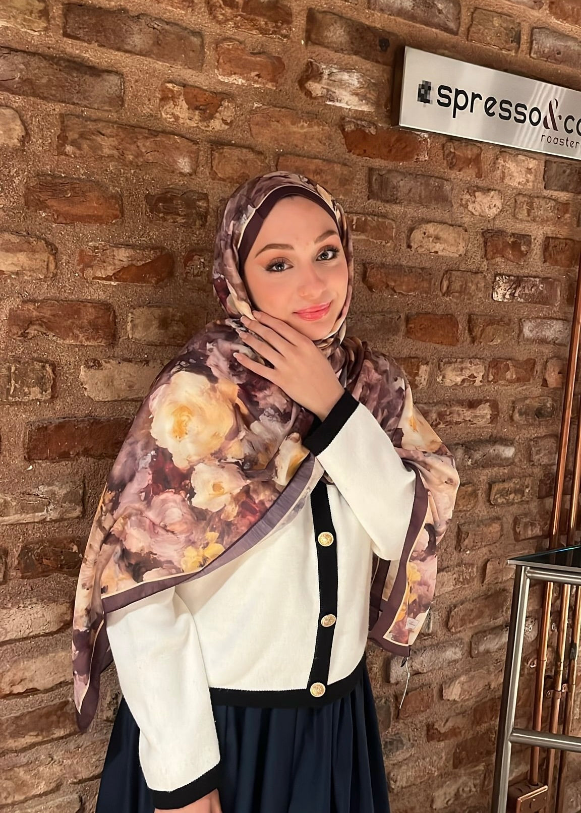 Rose Blend Hijab - Plum Yellow