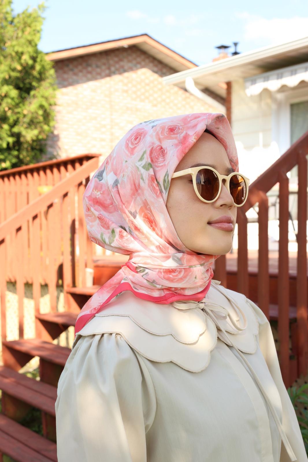 Rose Square Scarf - Original