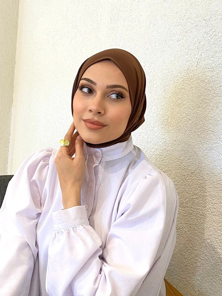 Athletic Hijab - Chocolate Brown