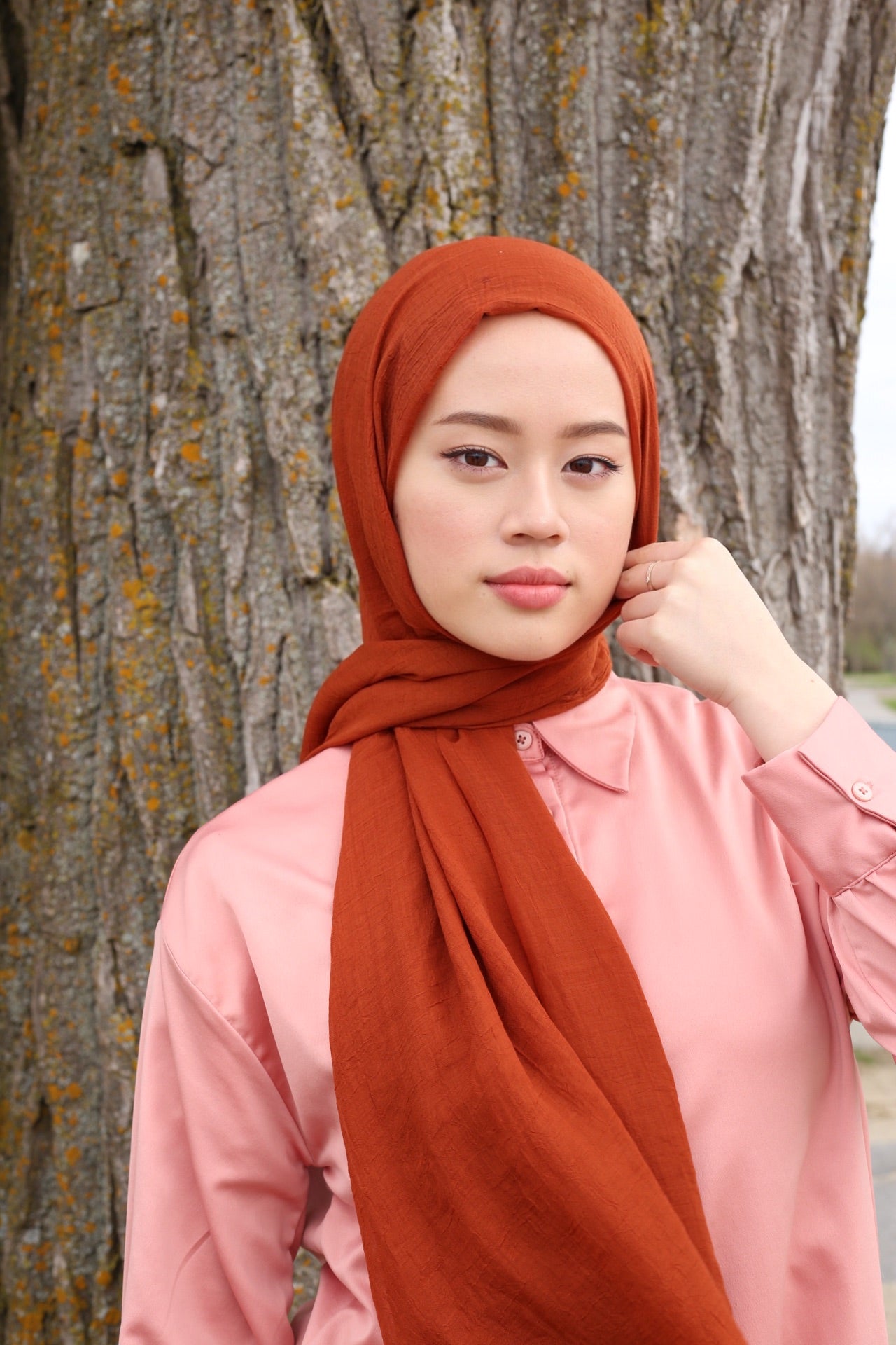 Relax Hijab - Dark Terracotta