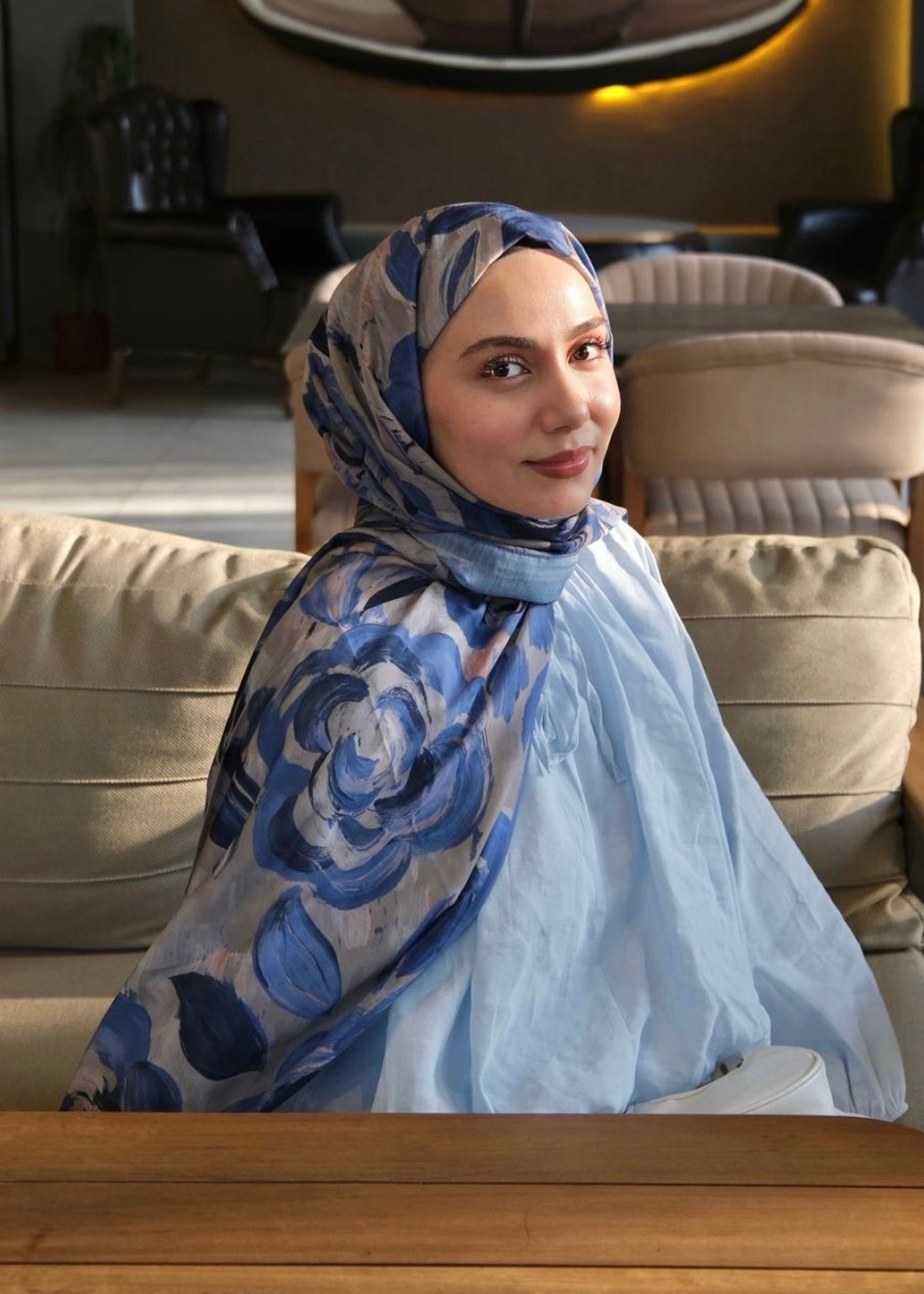 Rosara Hijab - Sand Blue