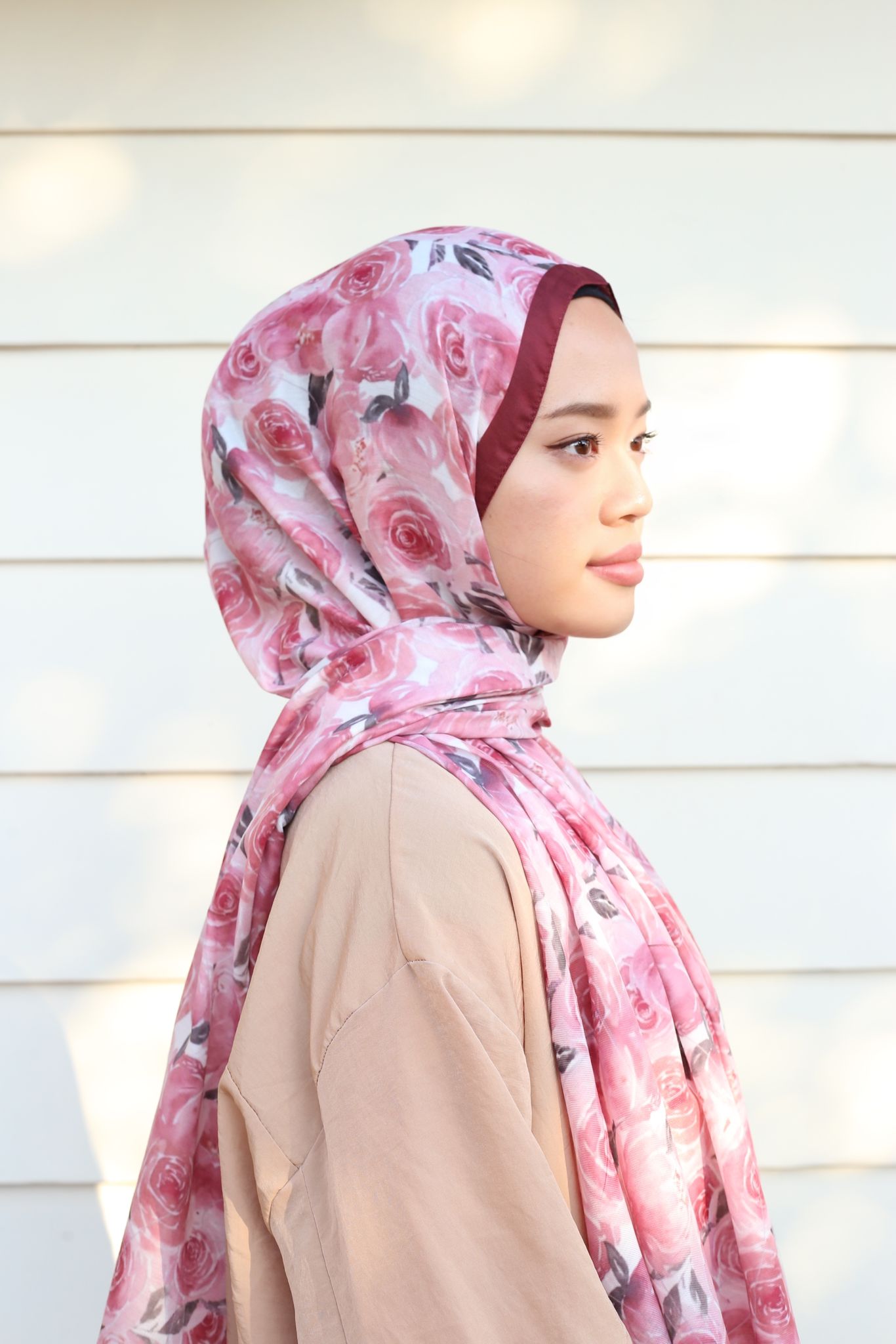 Rose Hijab - Wine Pink