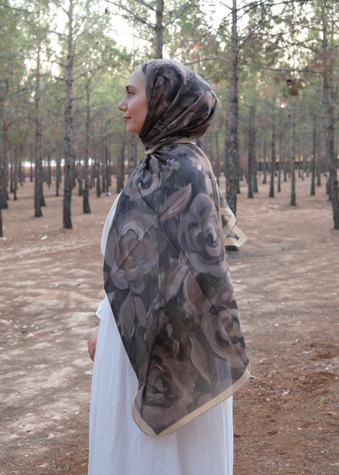 Rosara Hijab - Brown, Green, Mustard