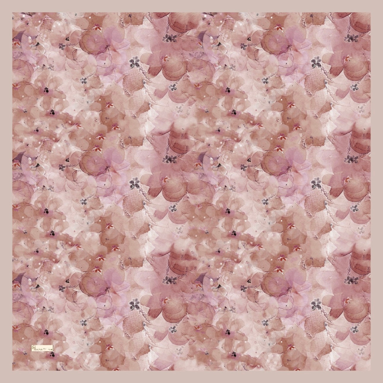 Delora Square Scarf - Pink Taupe