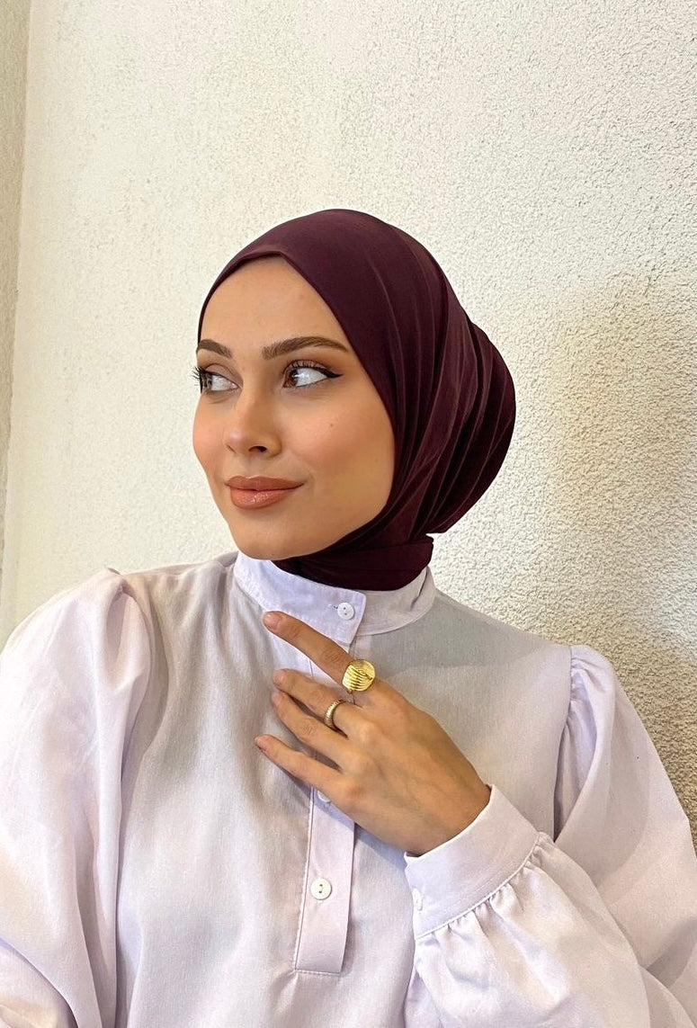 Athletic Hijab - Plum Murdum