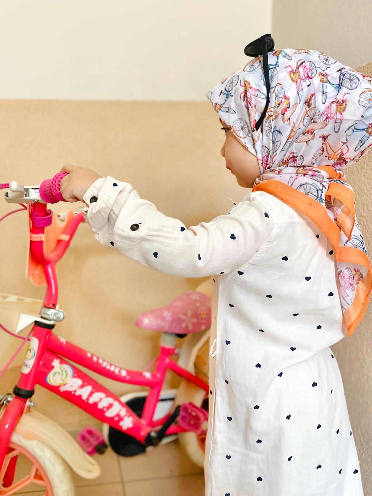 Kids Square Scarf - Bicycle