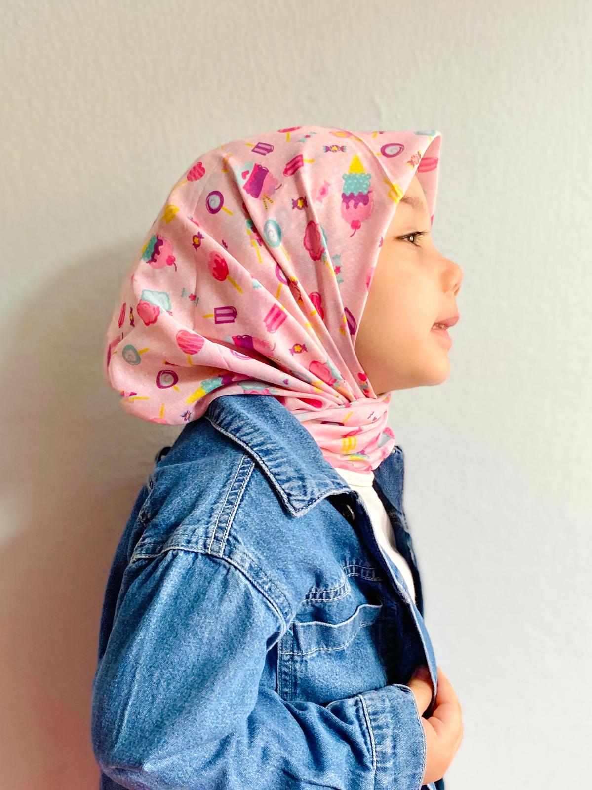 Kids Square Scarf - Ice Cream