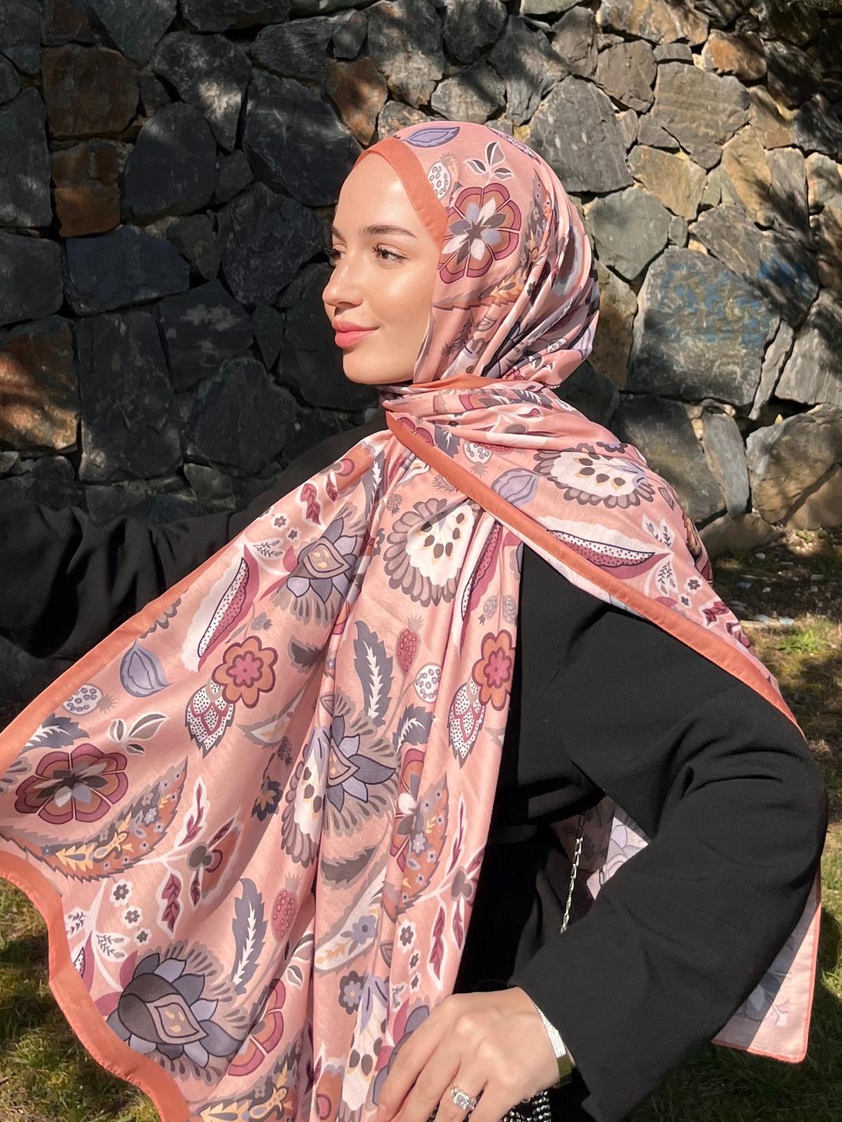 Ethnic Hijab - Cantaloupe